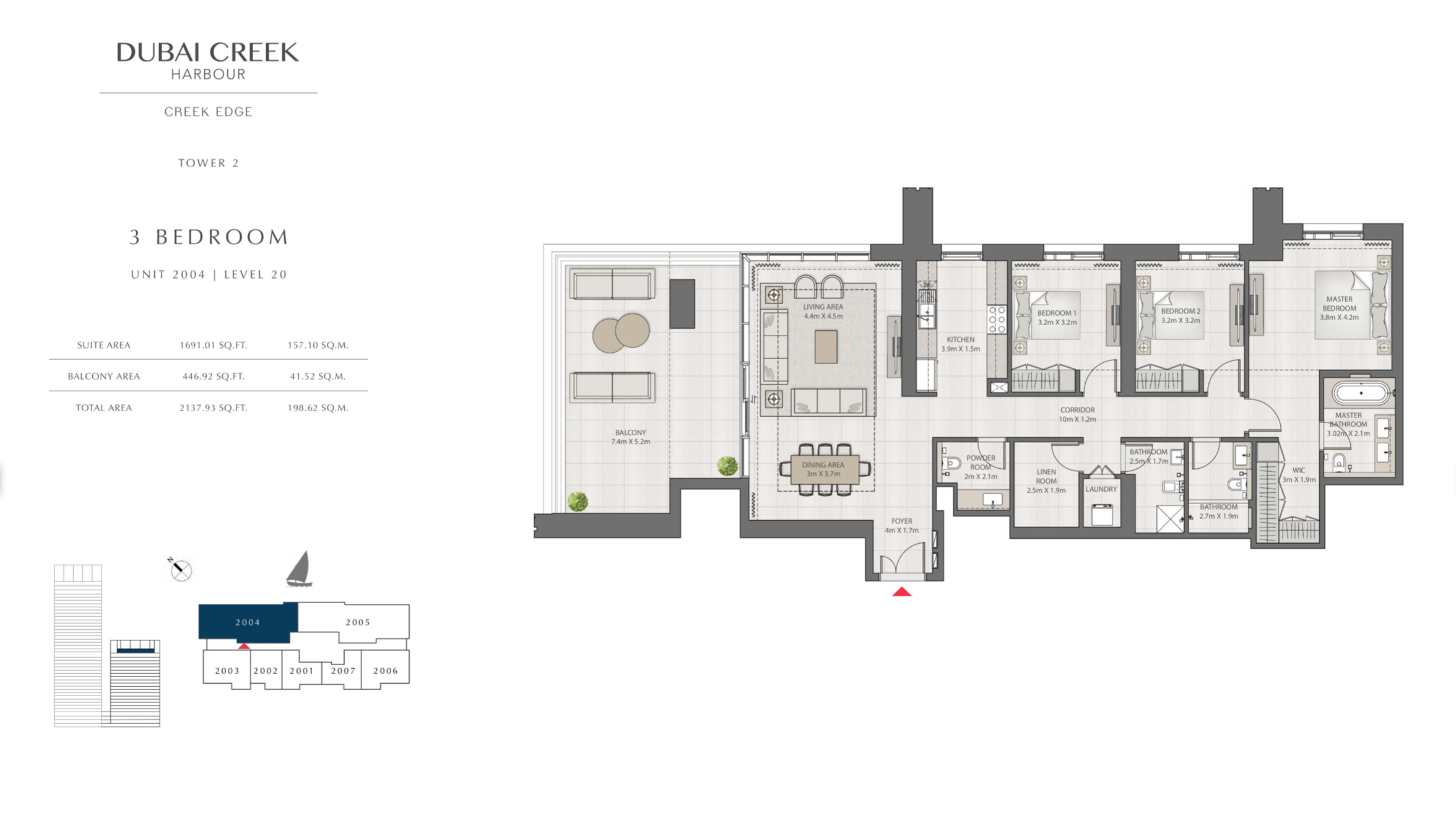 3 Bedroom Level 20 / Unit 4