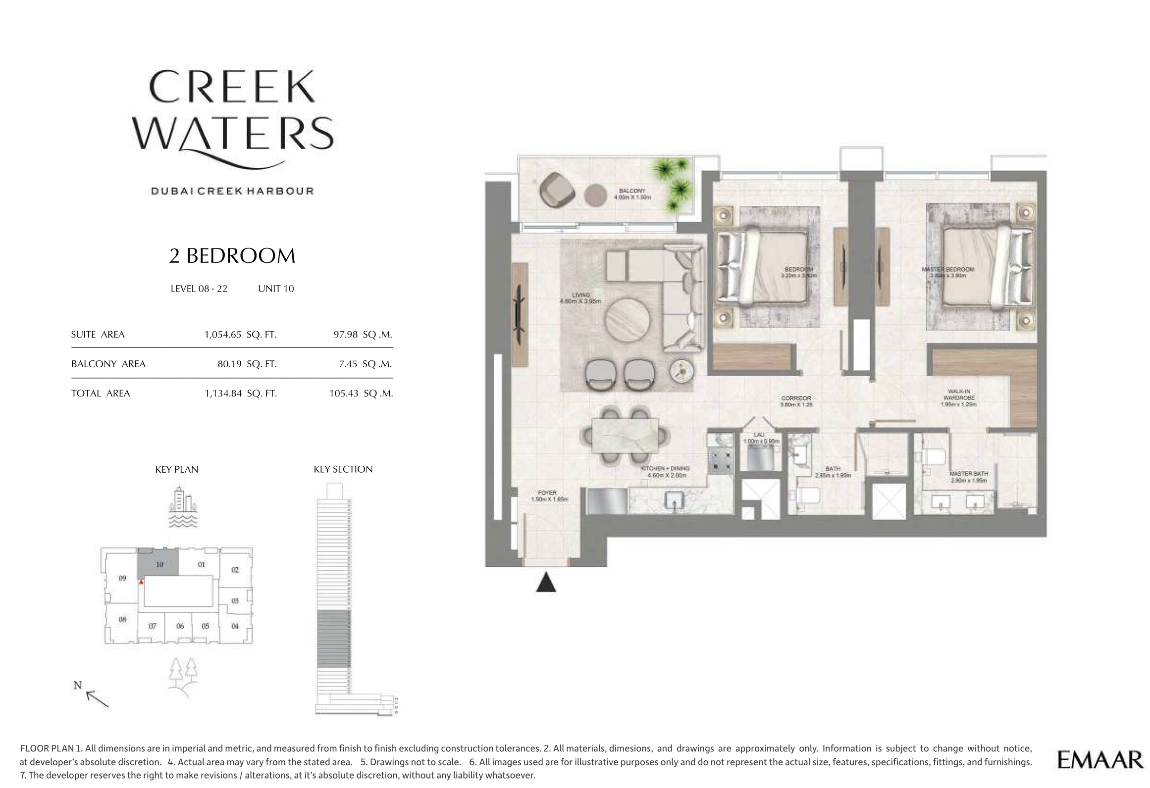 2 Bedroom Unit 10 - Level 8-22