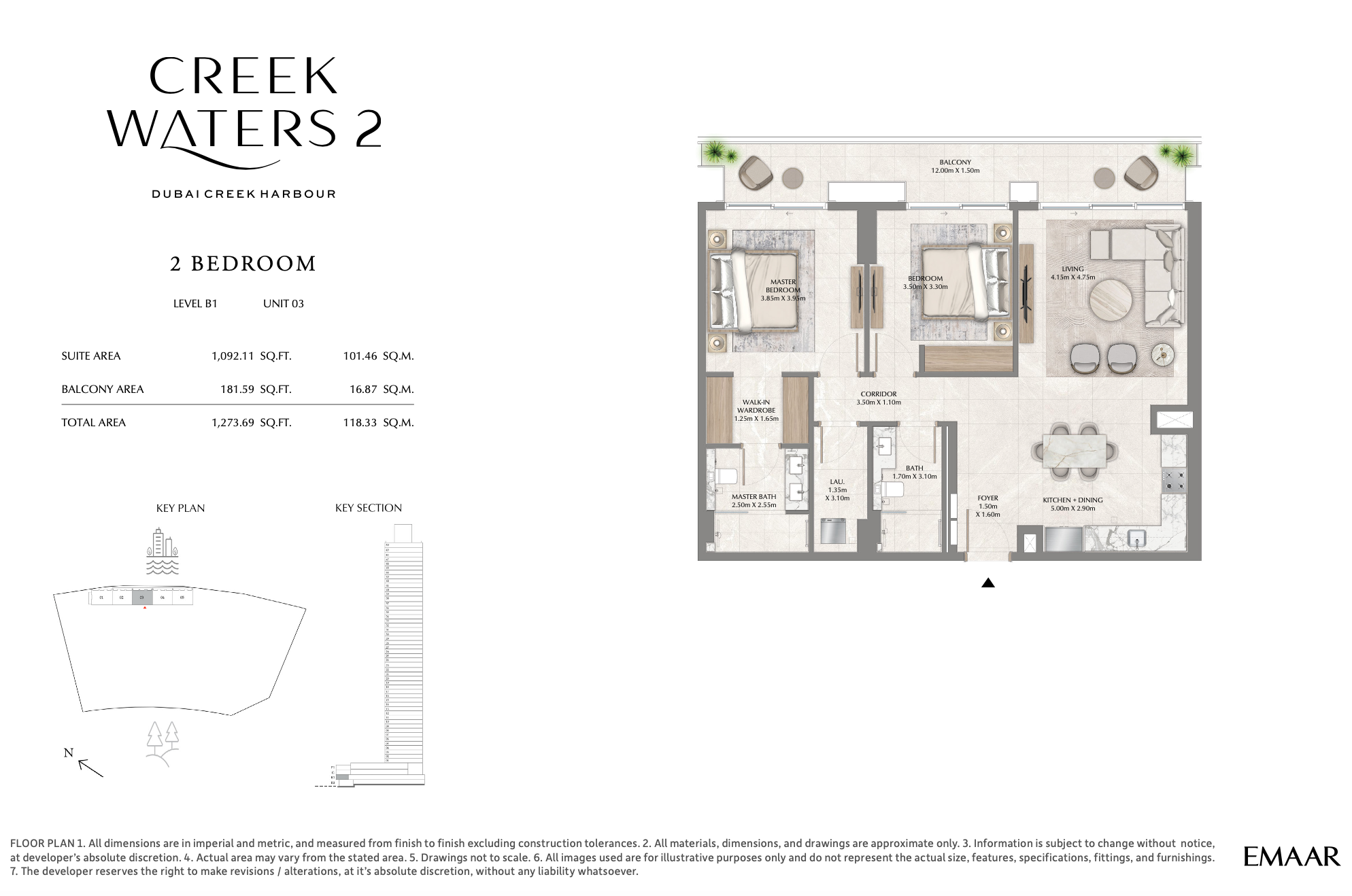 2 Bedroom Unit 3 - Level B1