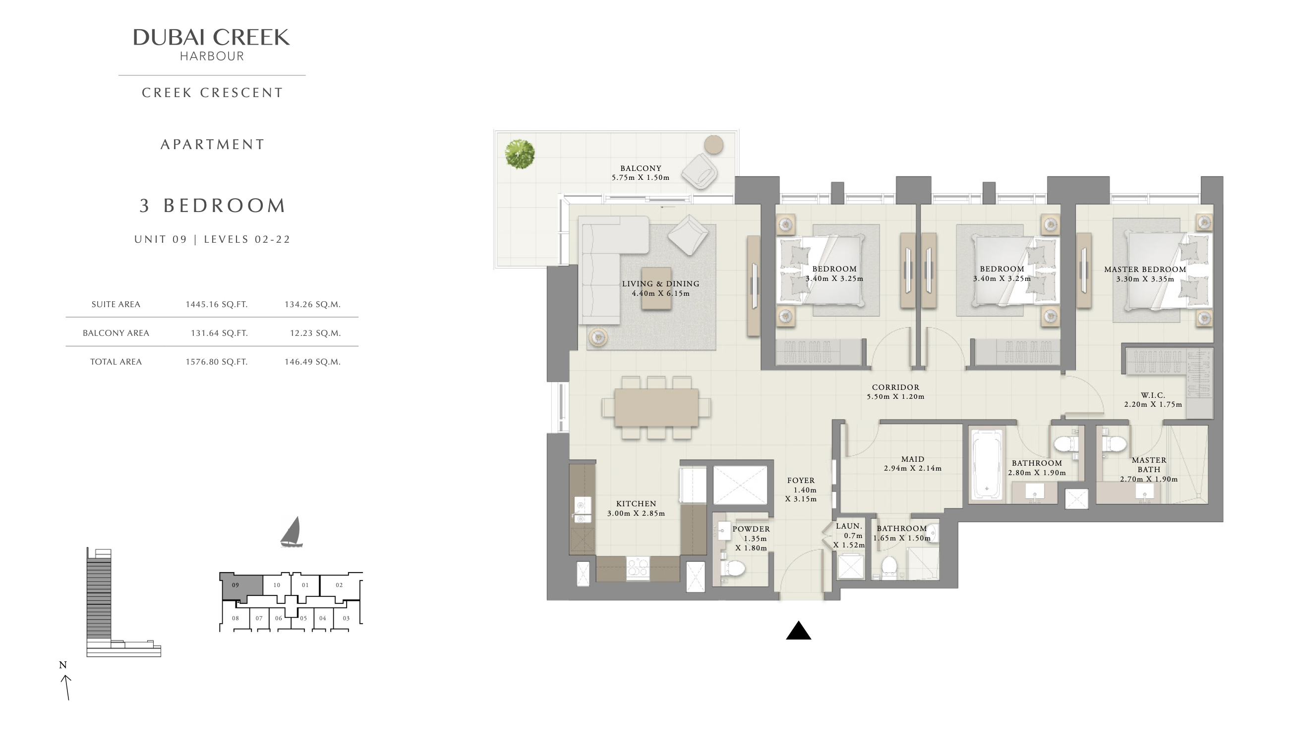 3 Bedroom Unit 09 - Level 2-22
