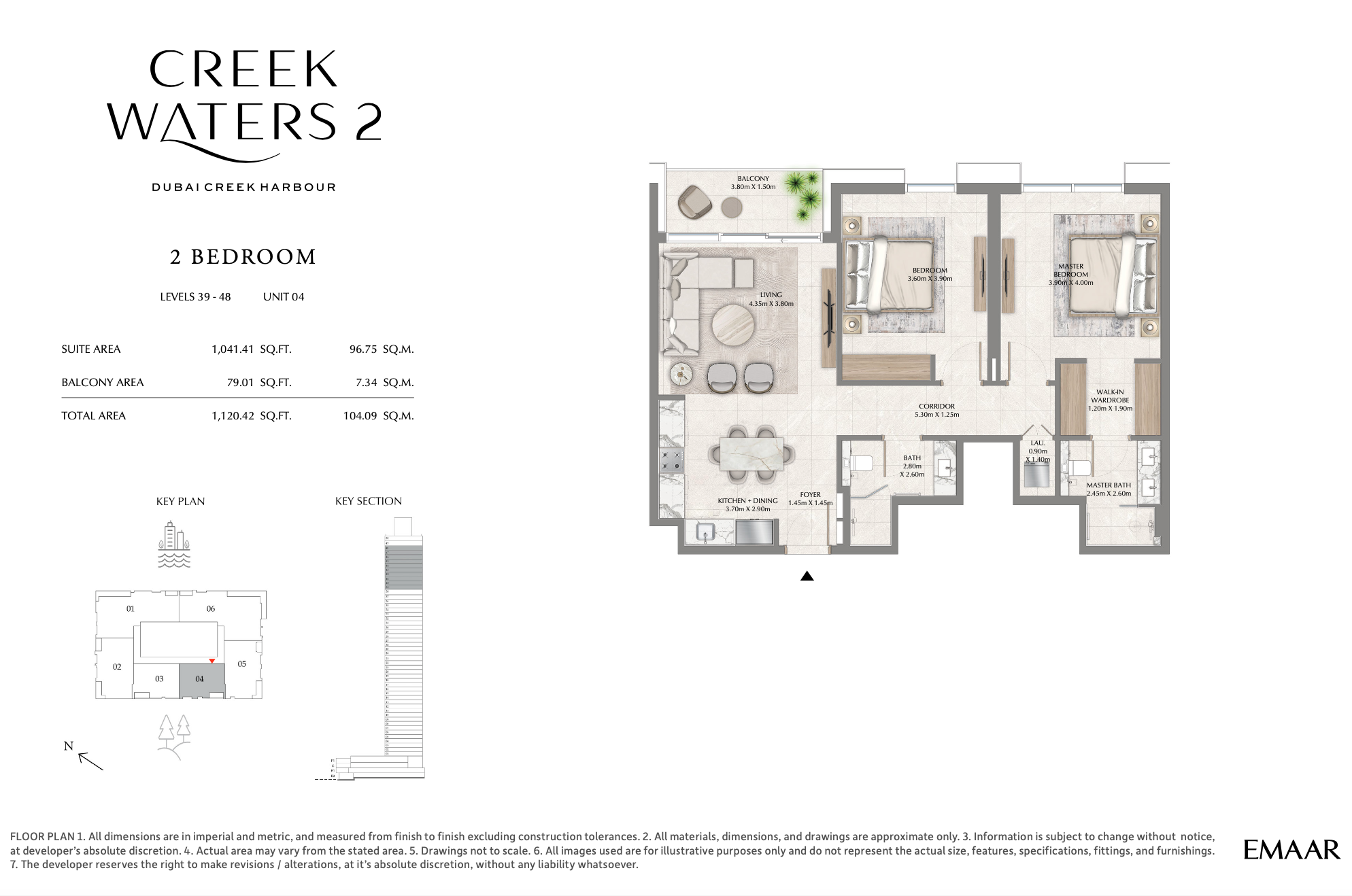 2 Bedroom Unit 4 - Level 39-48