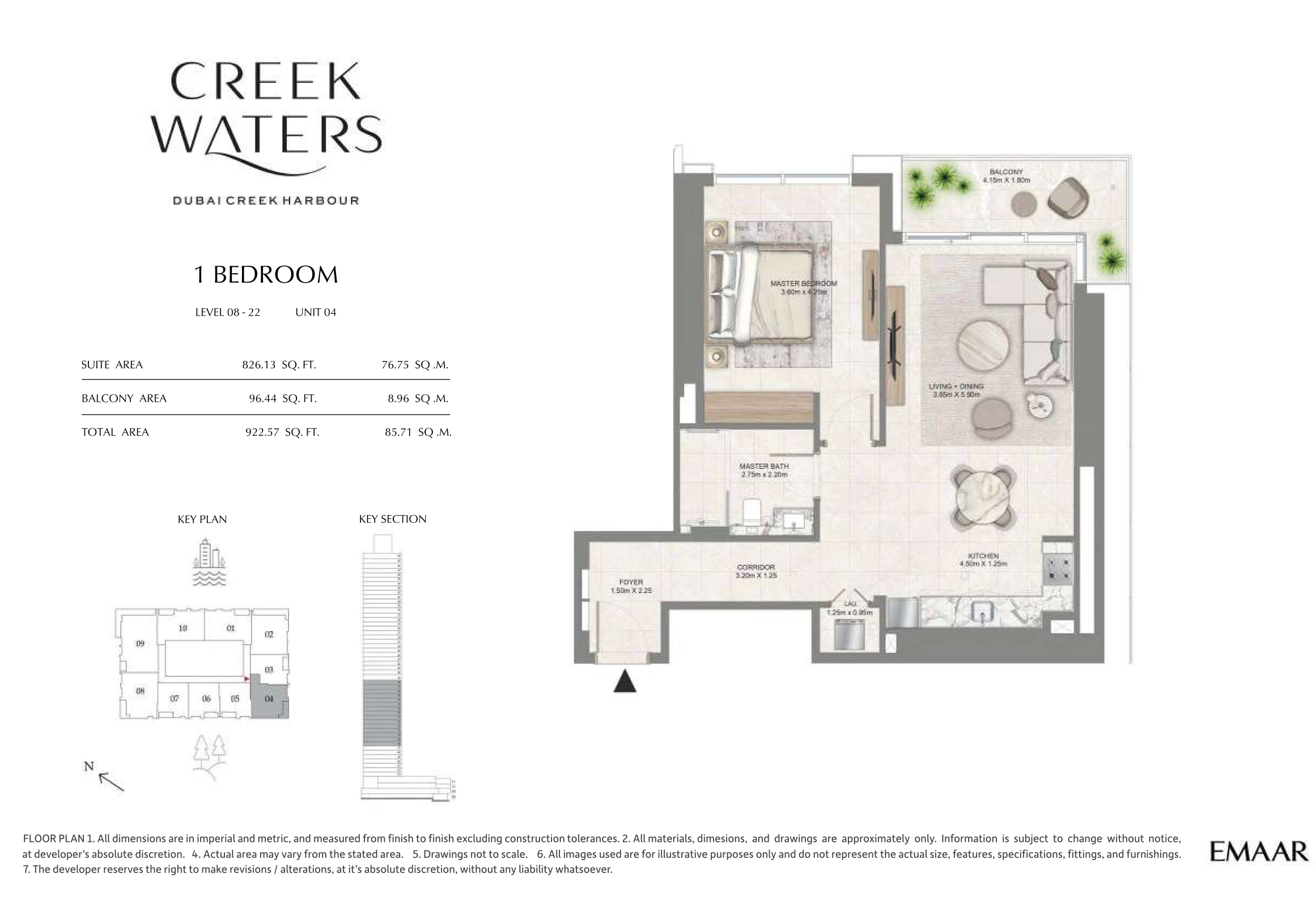 1 Bedroom Unit 4 - Level 8-22