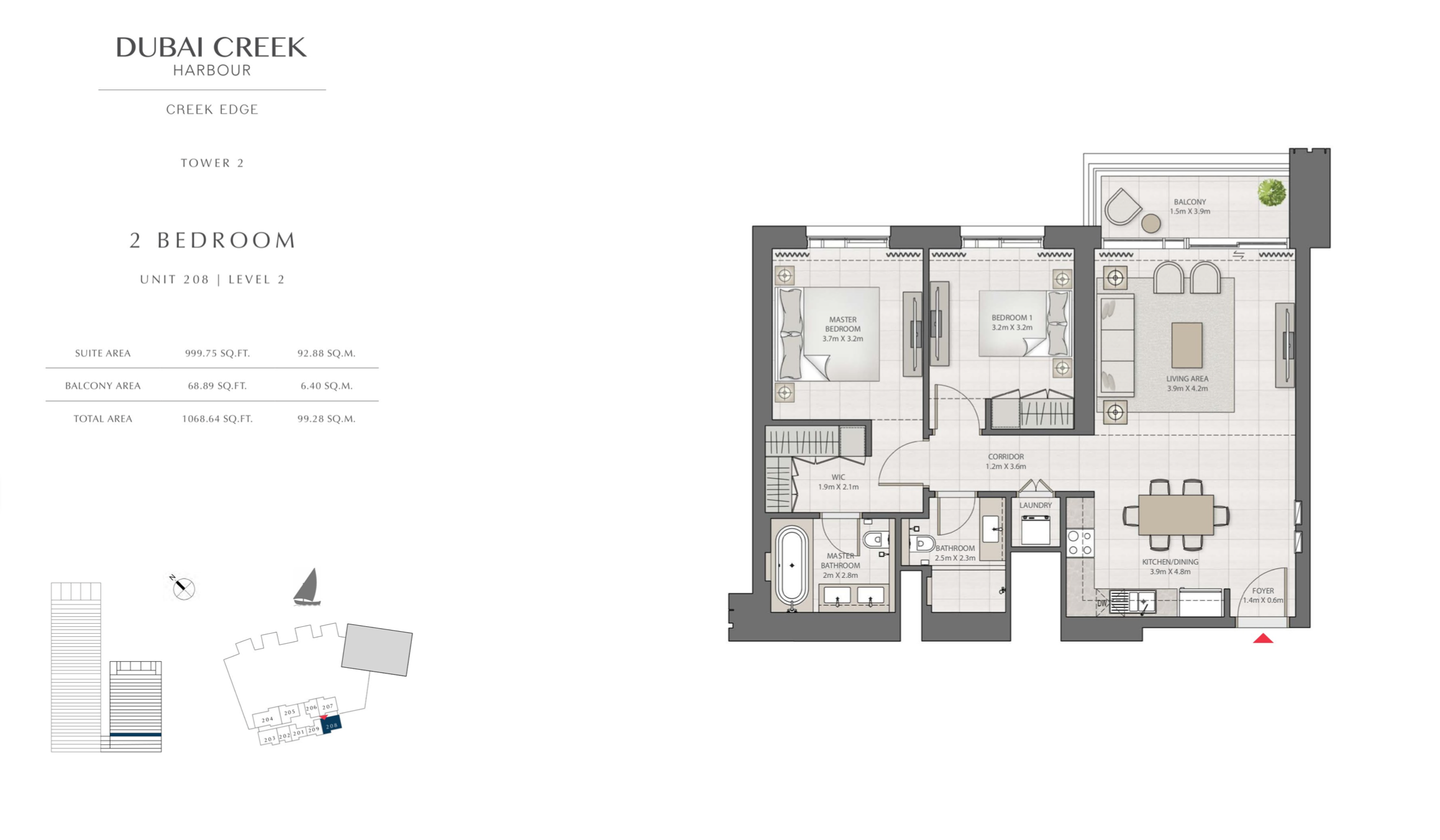 1 Bedroom Level 2 / Unit 8