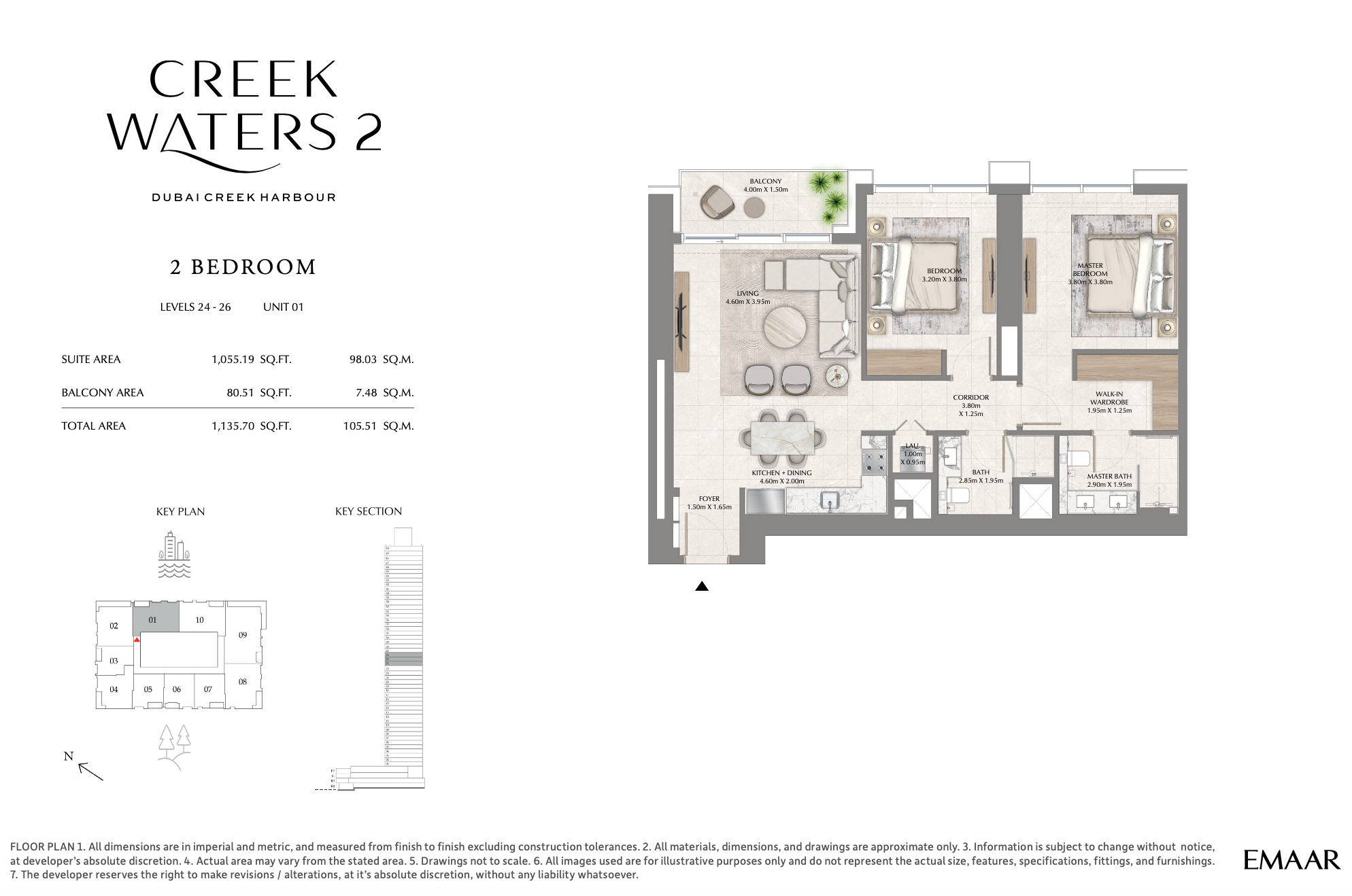 2 Bedroom Unit 1 - Level 24-26