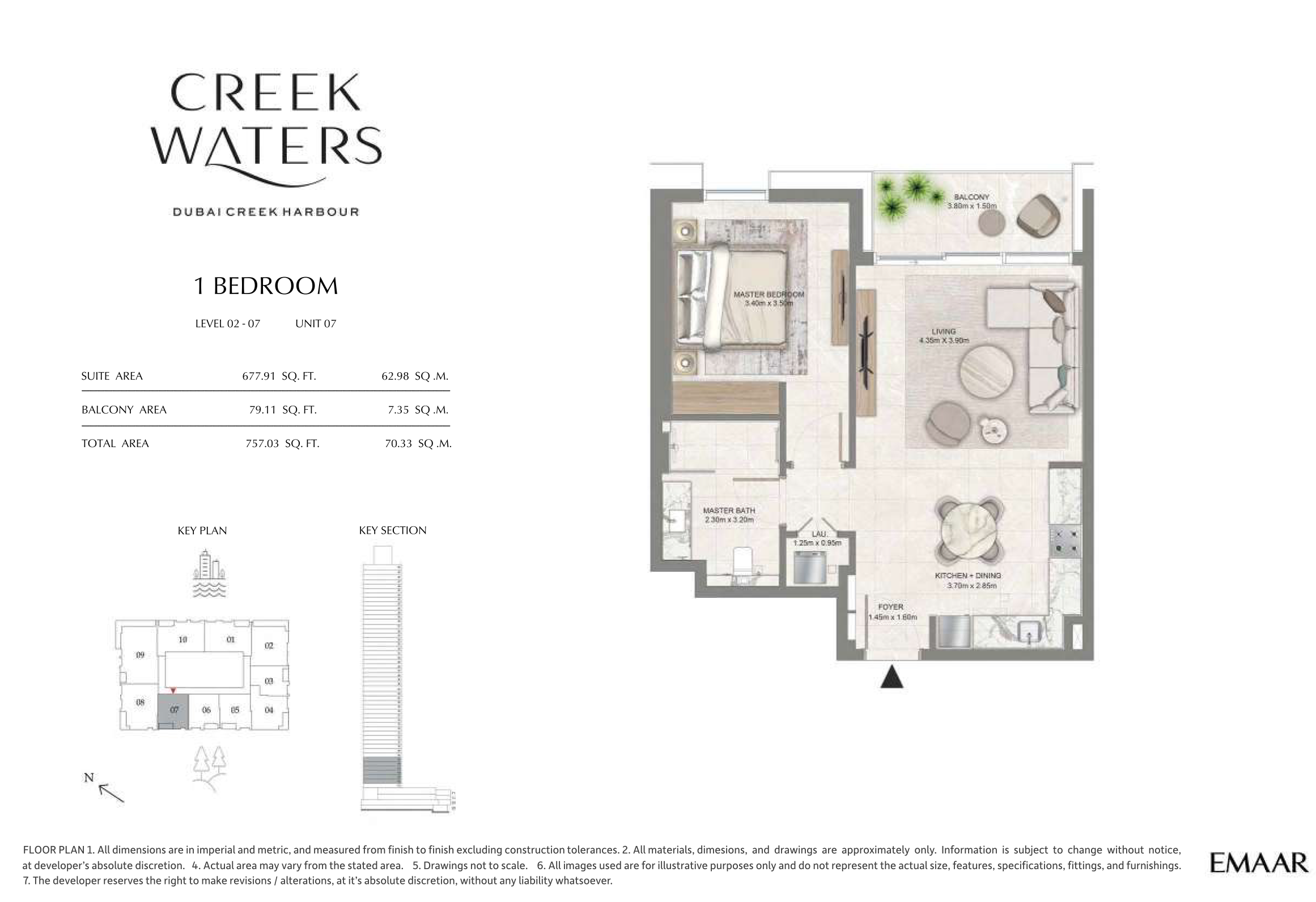 1 Bedroom Unit 7 - Level 2-7