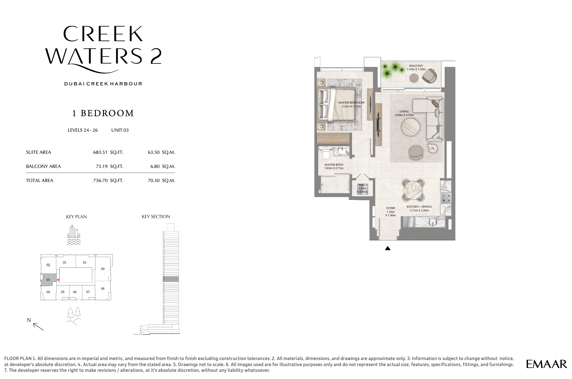 1 Bedroom Unit 3 - Level 24-26