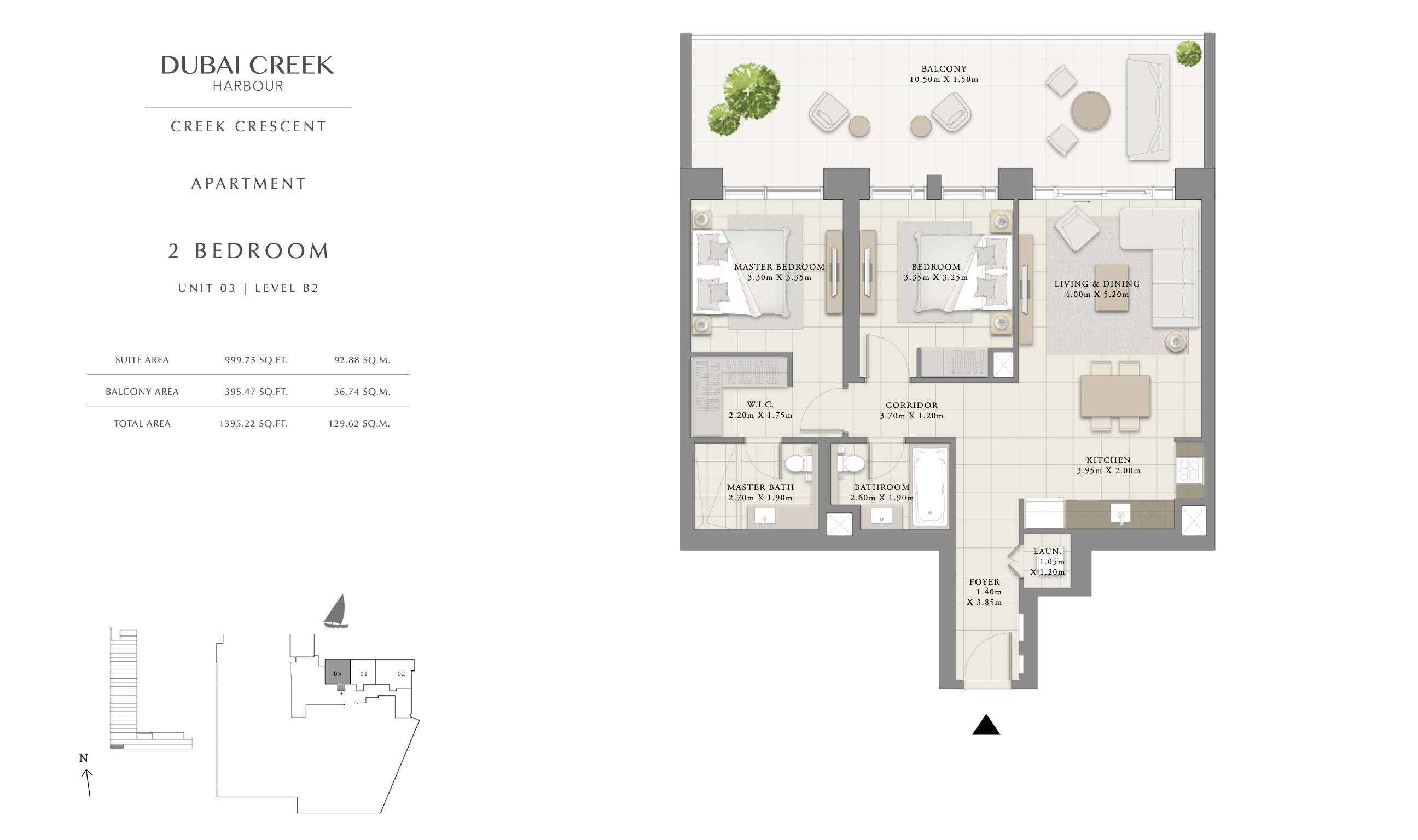 2 Bedroom Unit 03 - Level B2