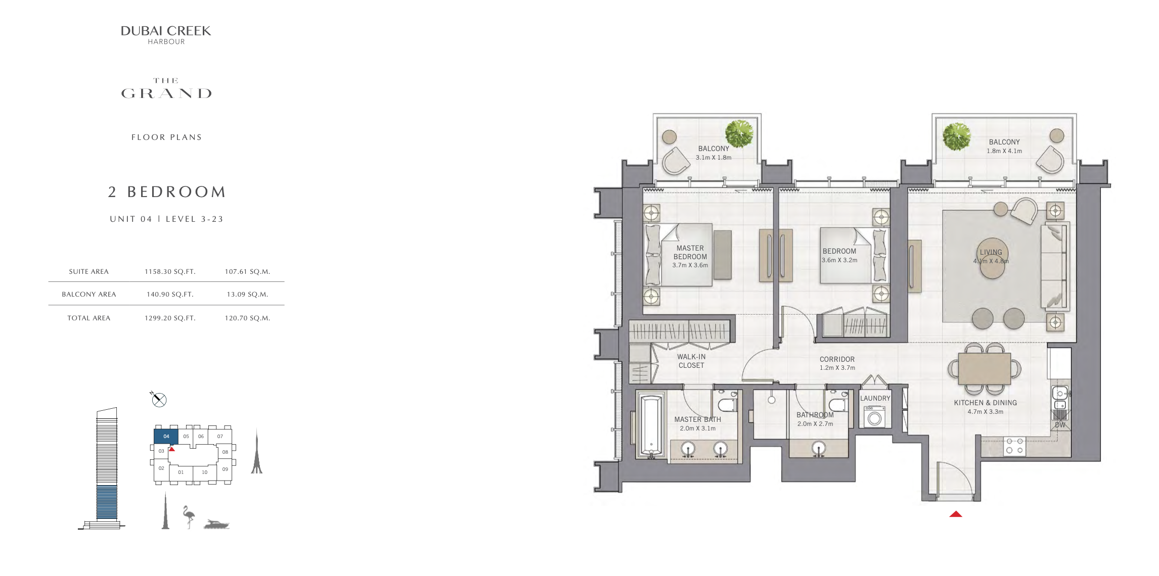 2 Bedroom Unit 04 - Level 3-23