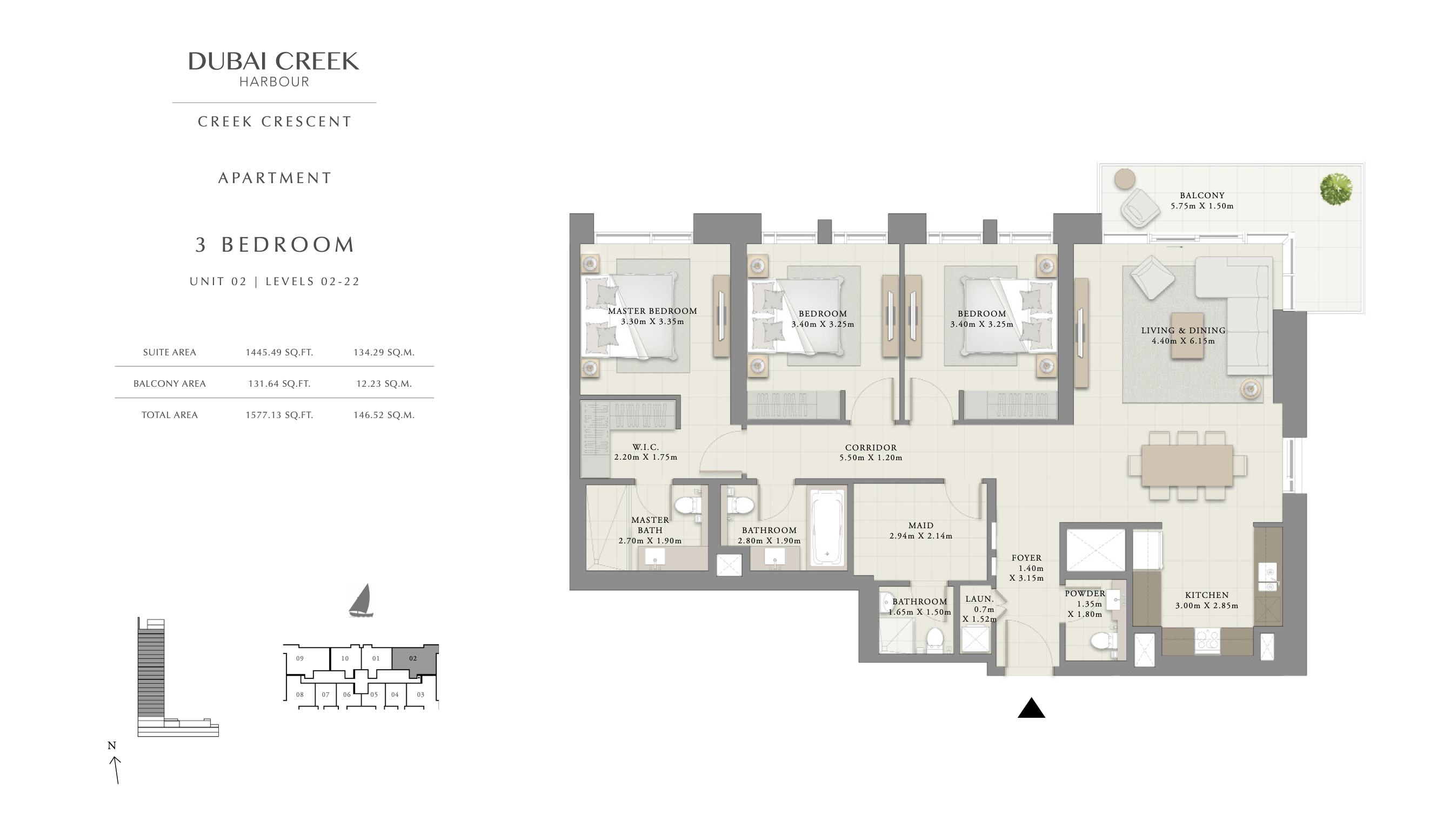 3 Bedroom Unit 02 - Level 2 -22