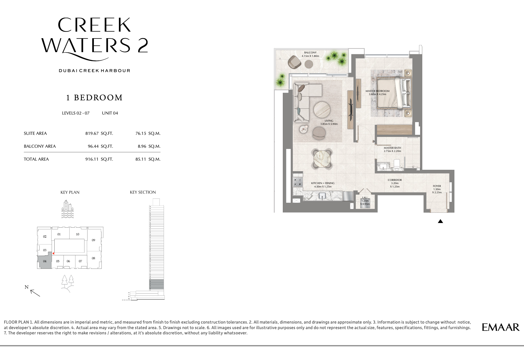 1 Bedroom Unit 4 - Level 2-7