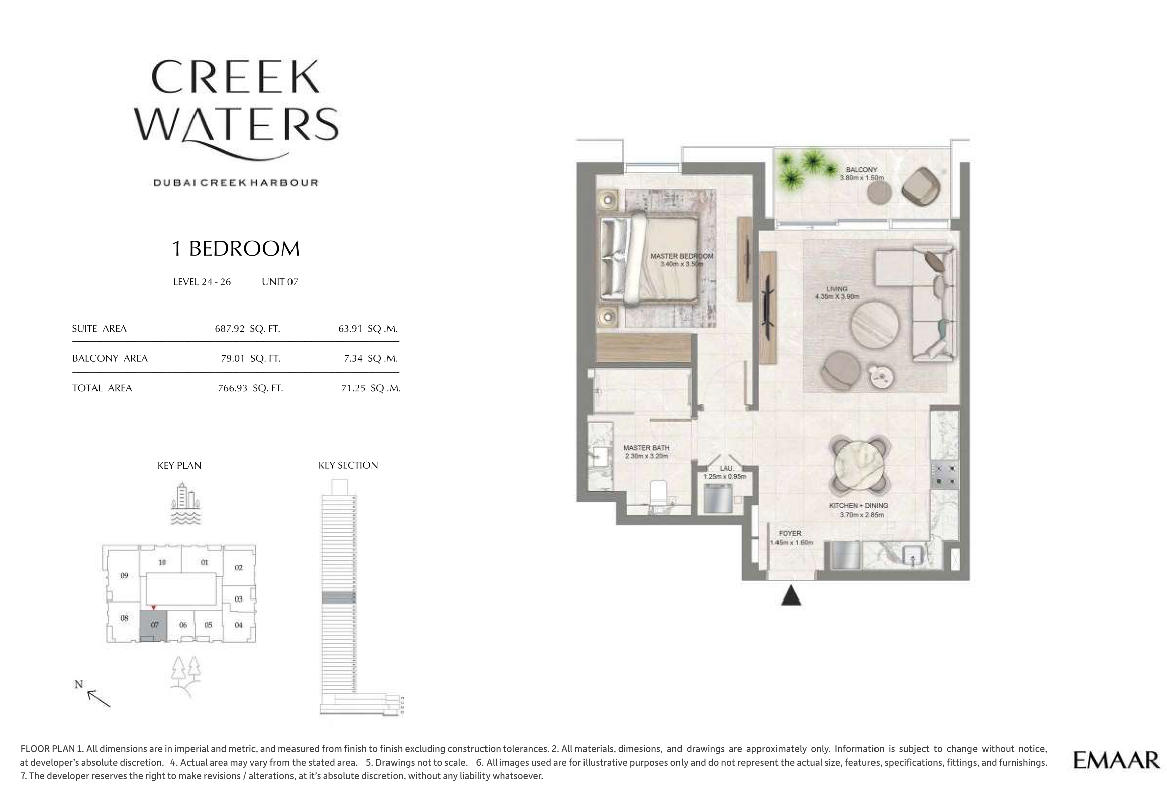 1 Bedroom Unit 7 - Level 24-26