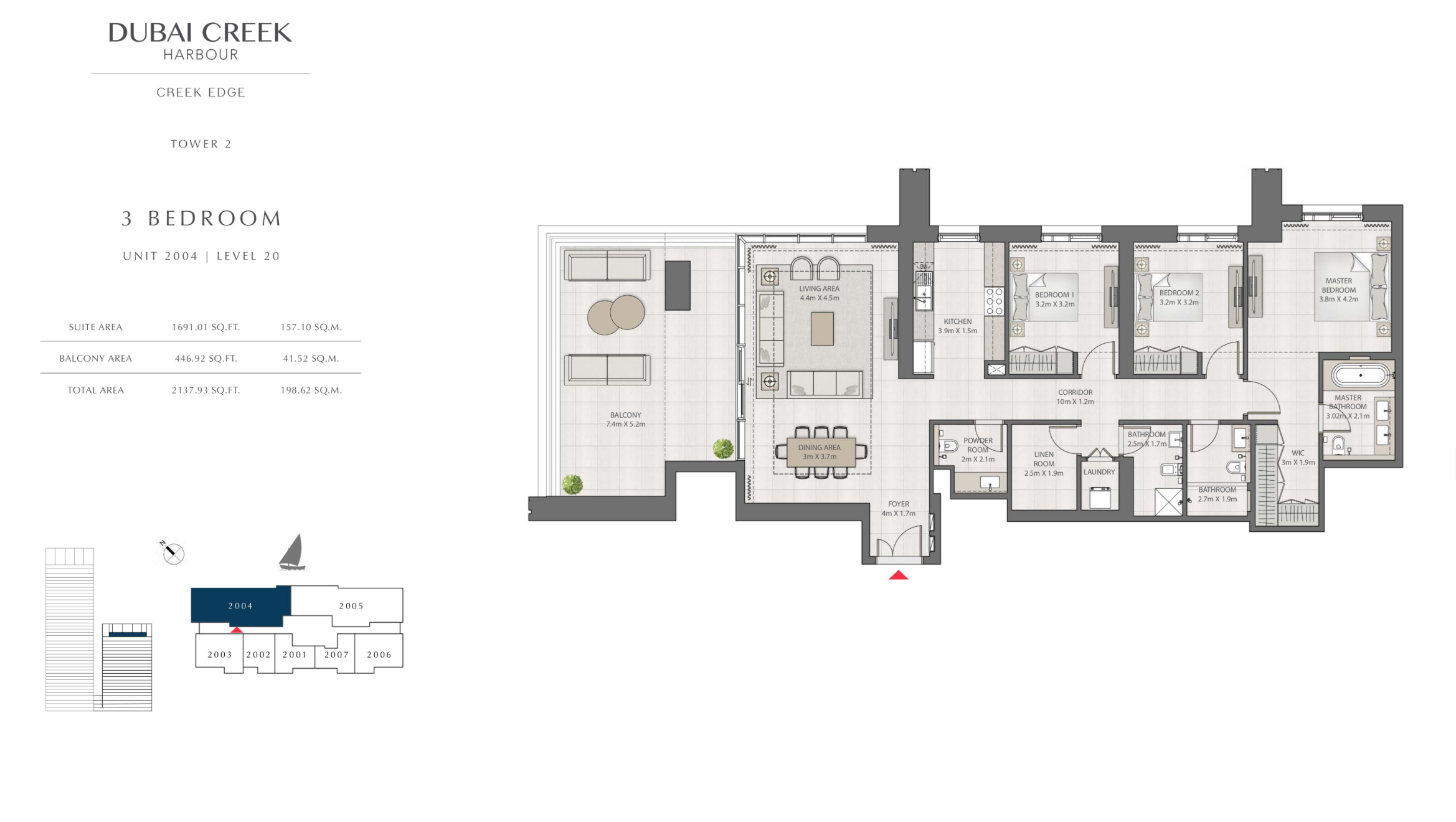 3 Bedroom Level 20 / Unit 4