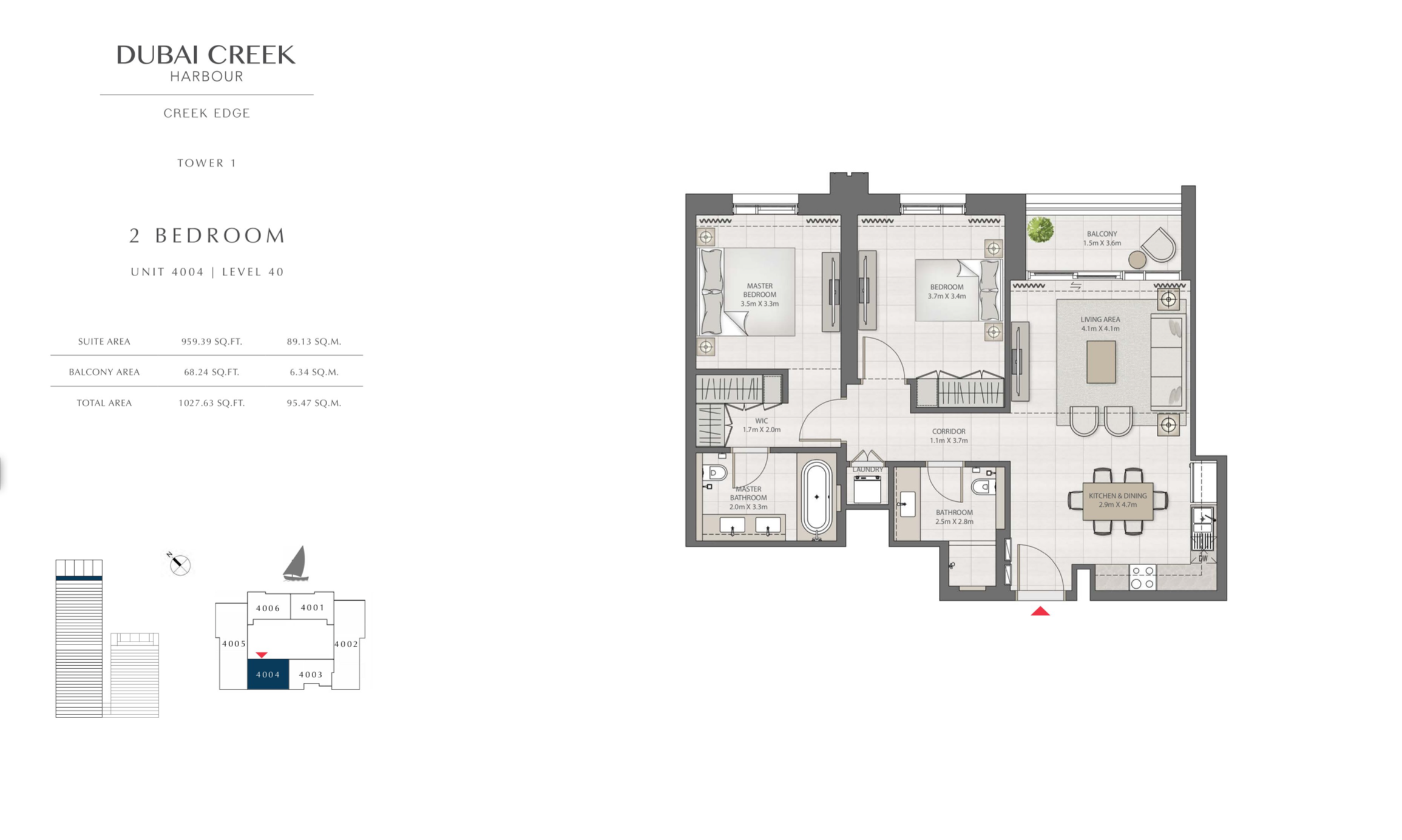 2 Bedroom Level 40 / Unit 4
