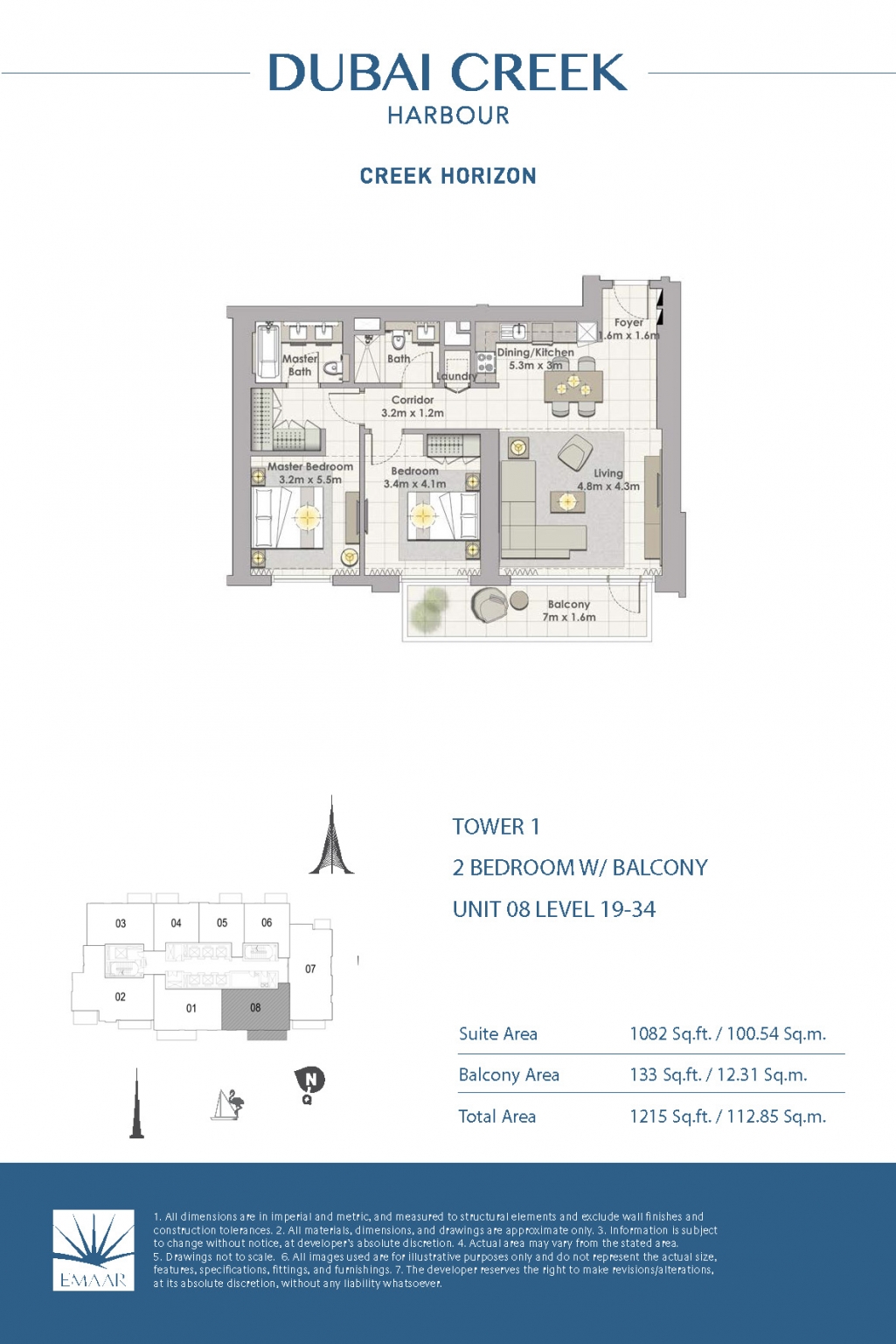 2 Bedroom Unit 08 - Level 19-34