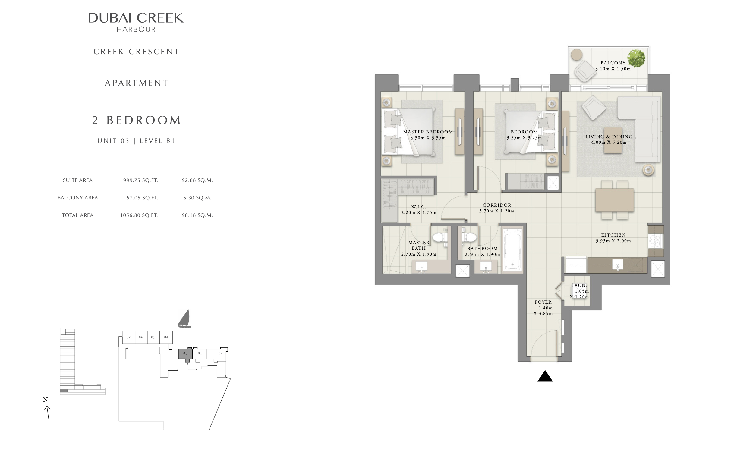 2 Bedroom Unit 03 - Level B1