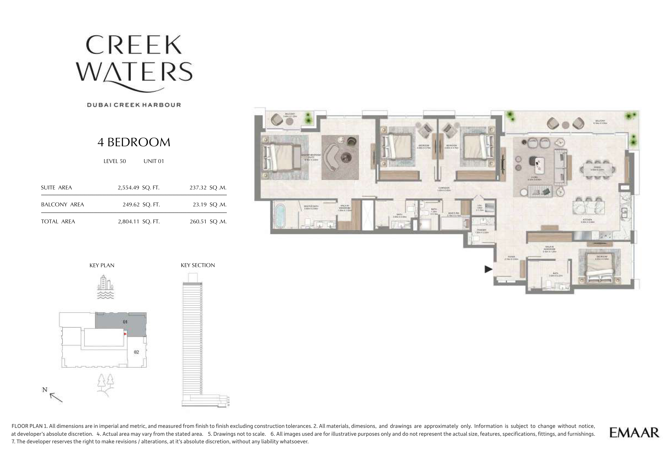 4 Bedroom Unit 1 - Level 50