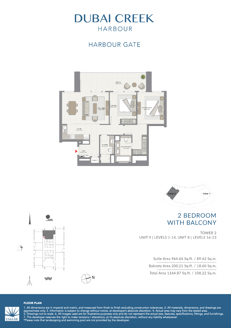 2 Bedroom with Balcony — Unit 09