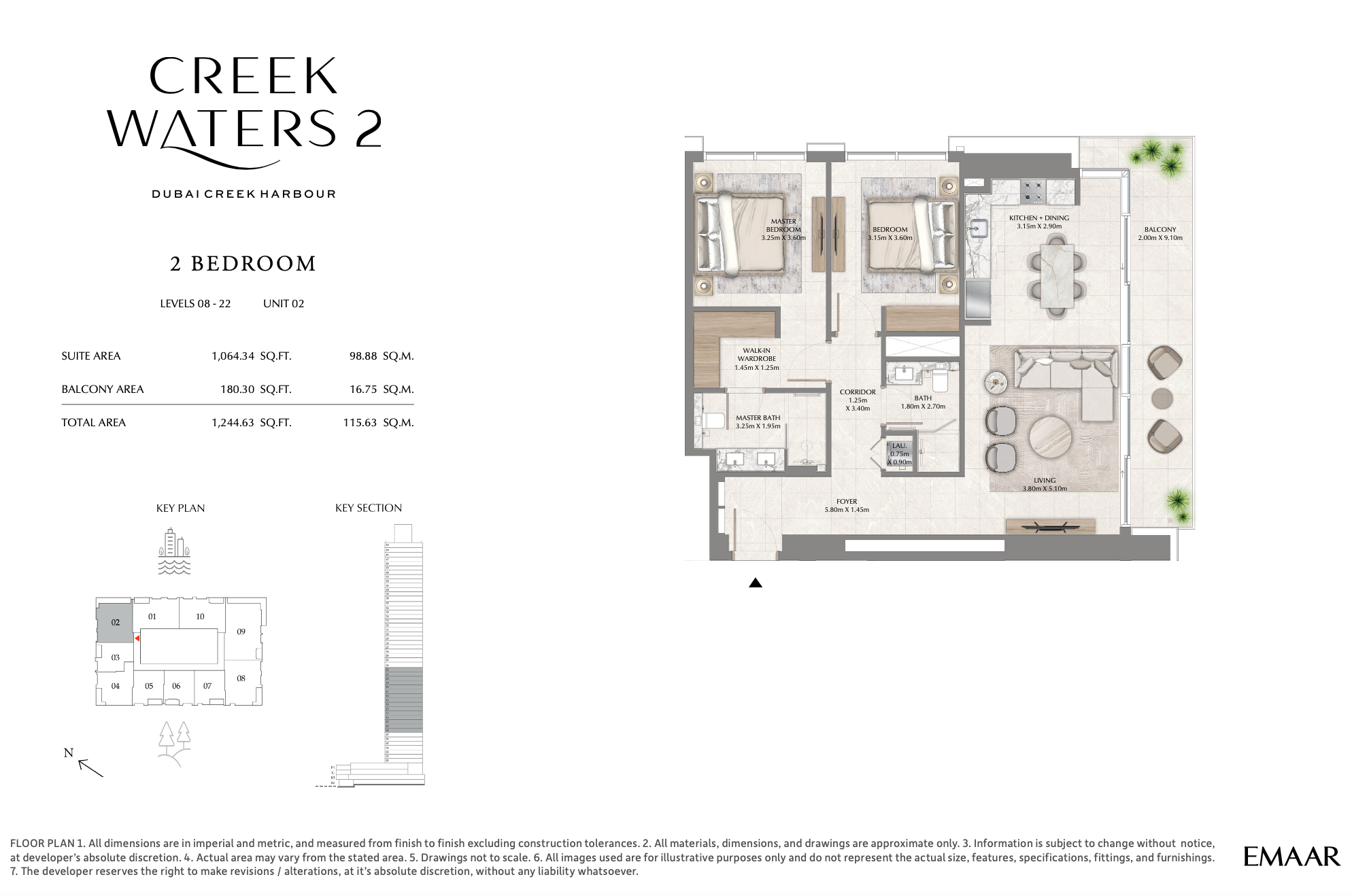 2 Bedroom Unit 2 - Level 8-22
