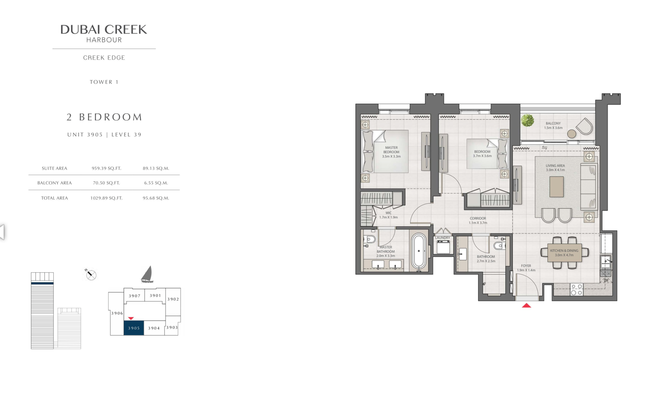 2 Bedroom Level 39 / Unit 5