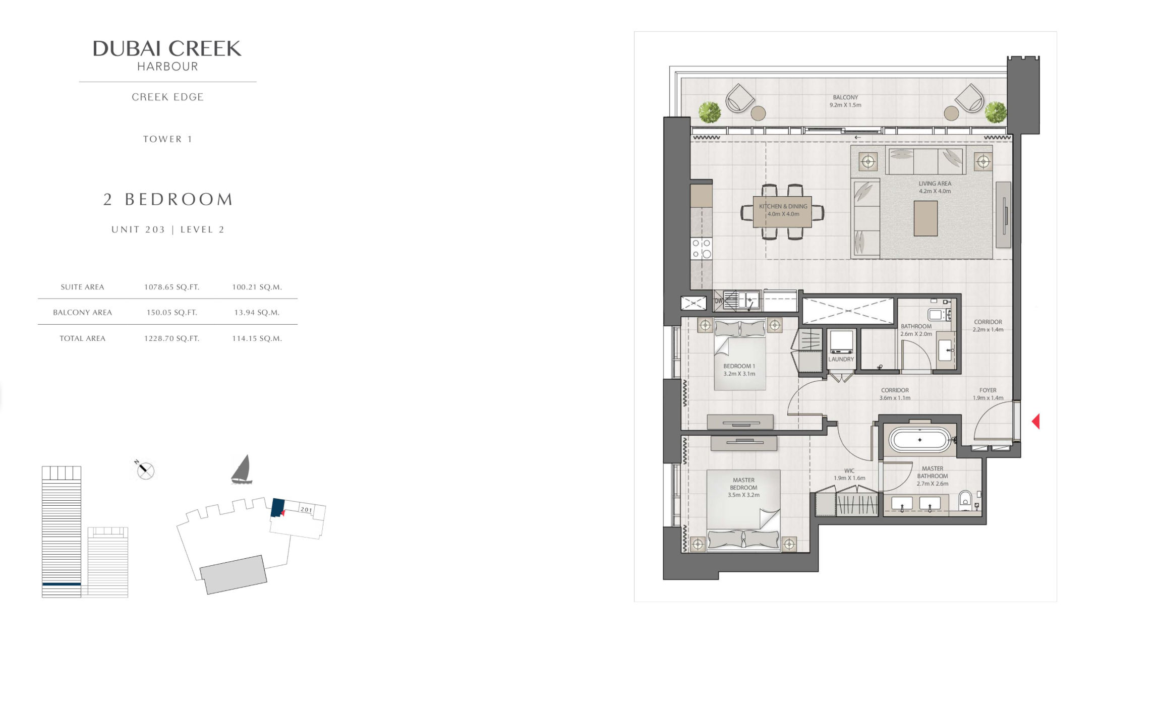 2 Bedroom Level 2 / Unit 3