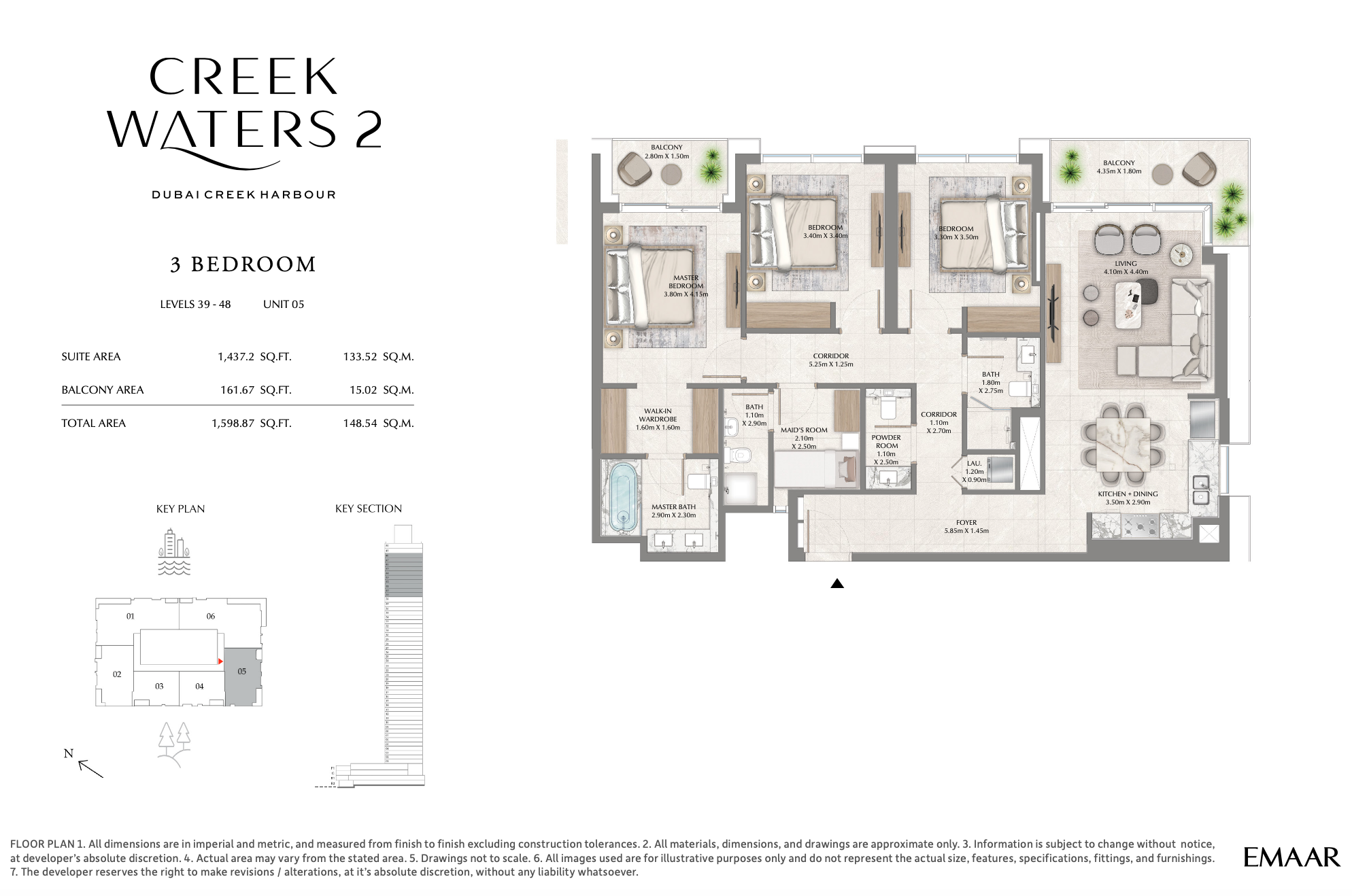 3 Bedroom Unit 5 - Level 39-48