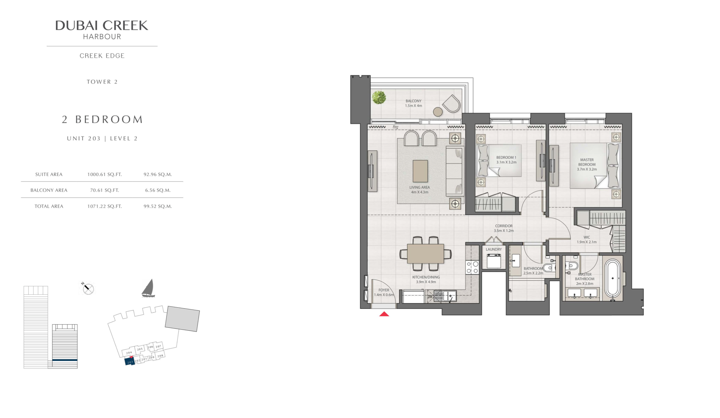 2 Bedroom Level 2 / Unit 3