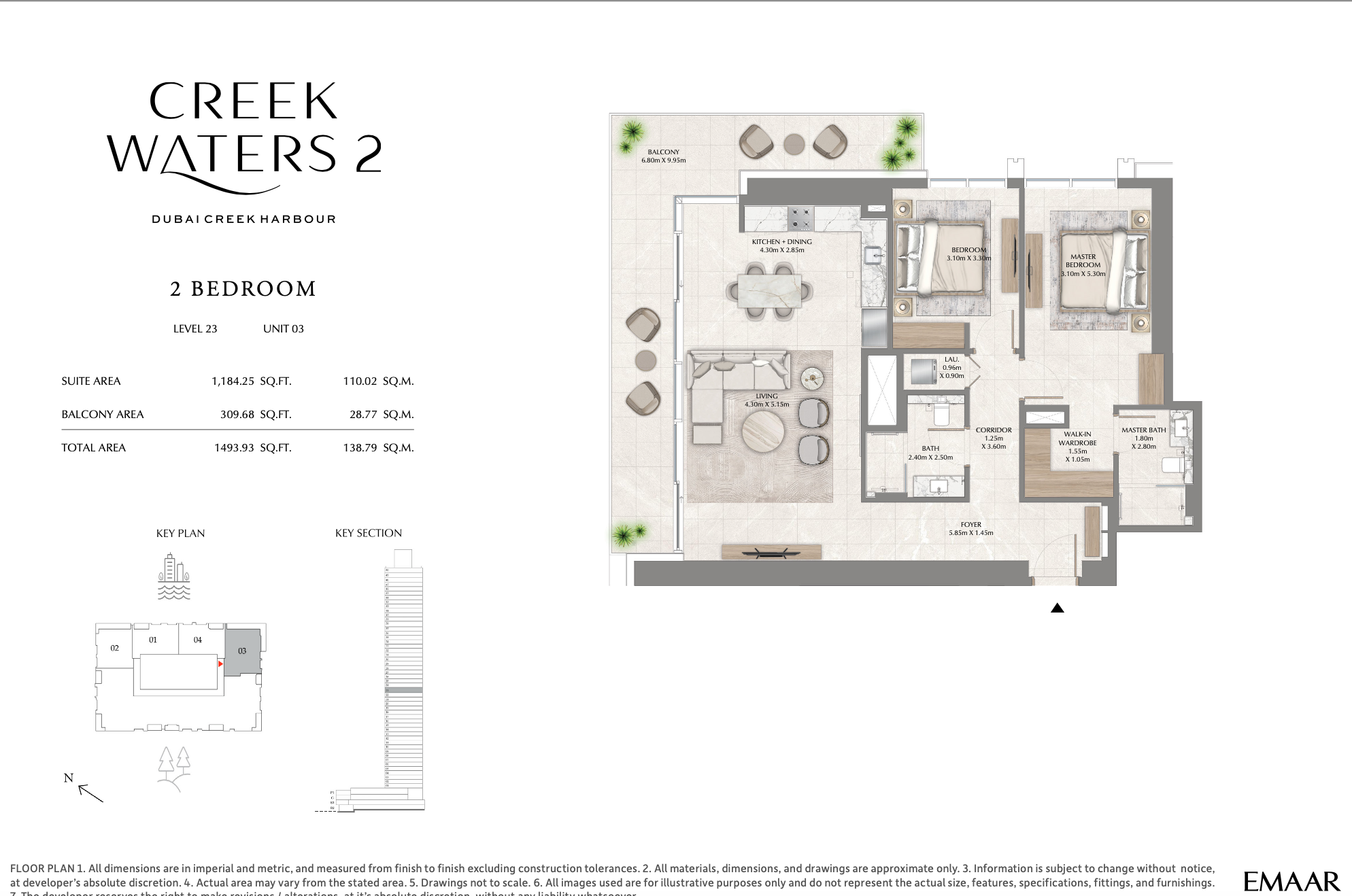2 Bedroom Unit 3 - Level 23