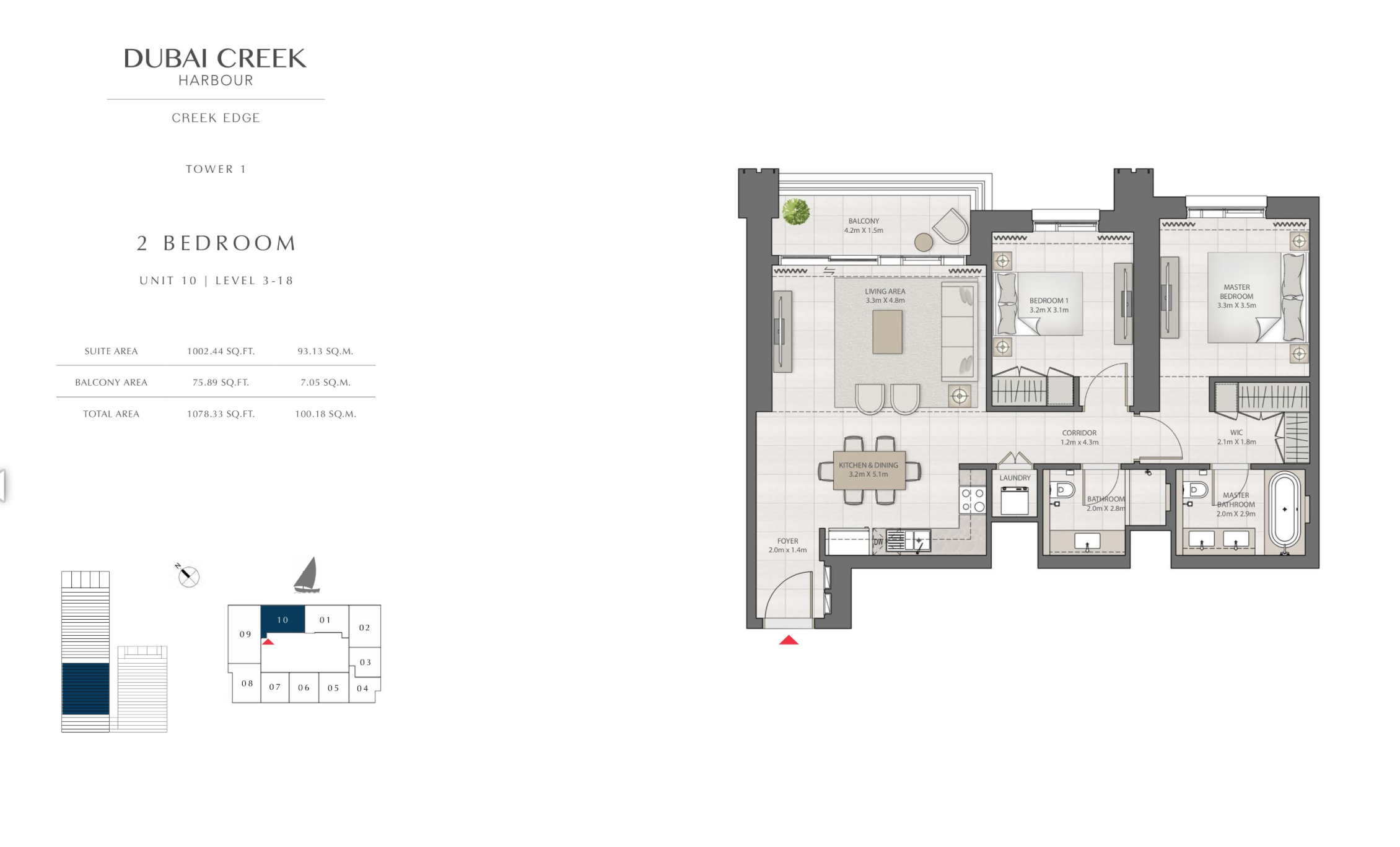2 Bedroom Level 3-18 / Unit 10