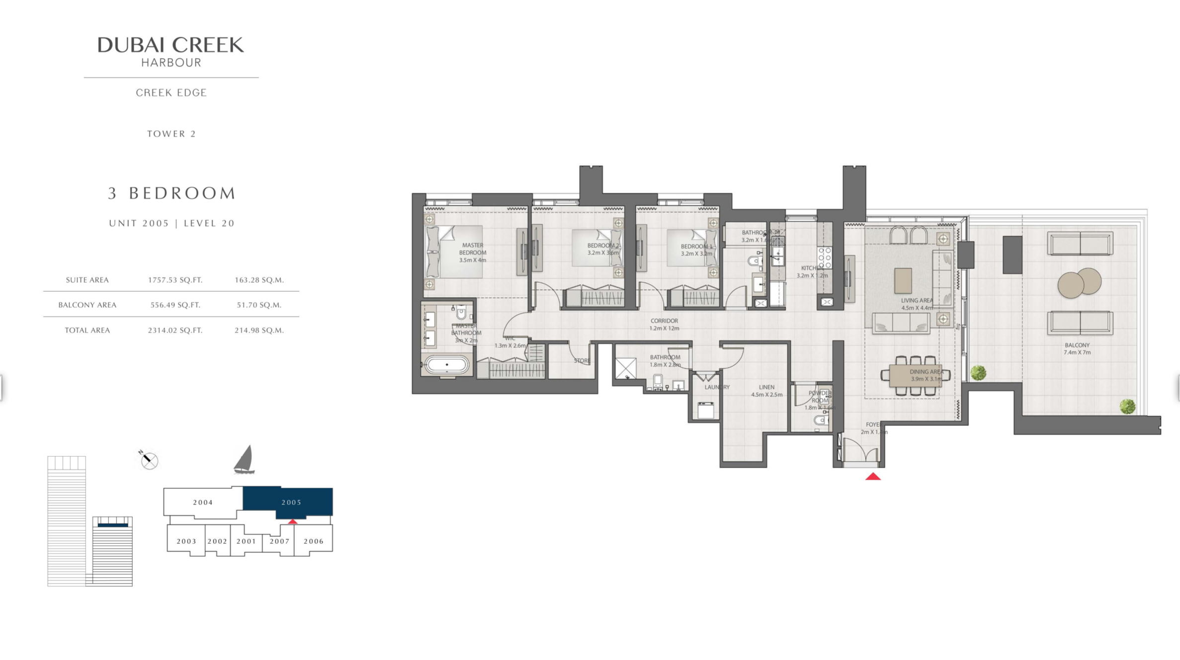 3 Bedroom Level 20 / Unit 5