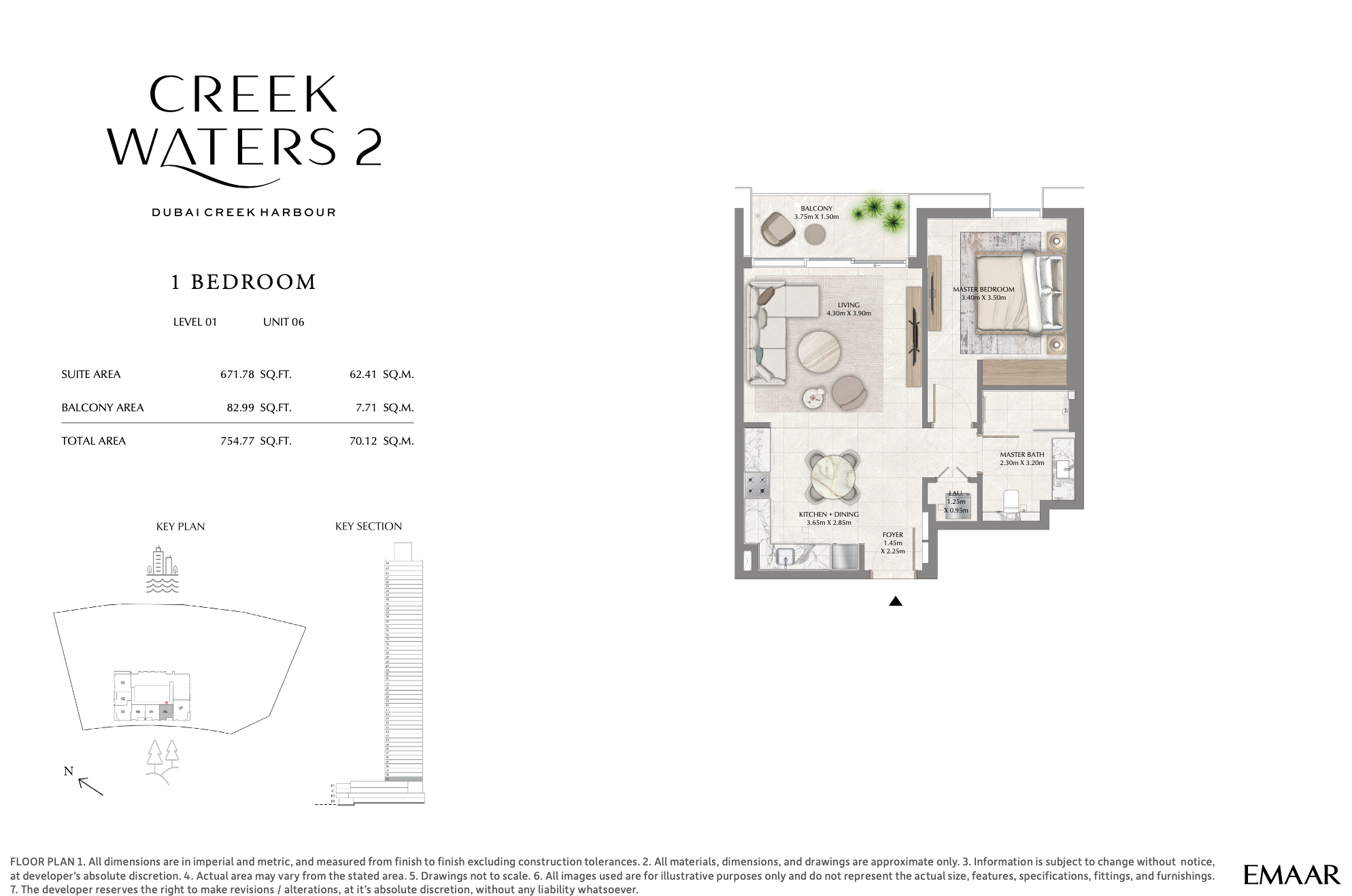 1 Bedroom Unit 6 - Level 1