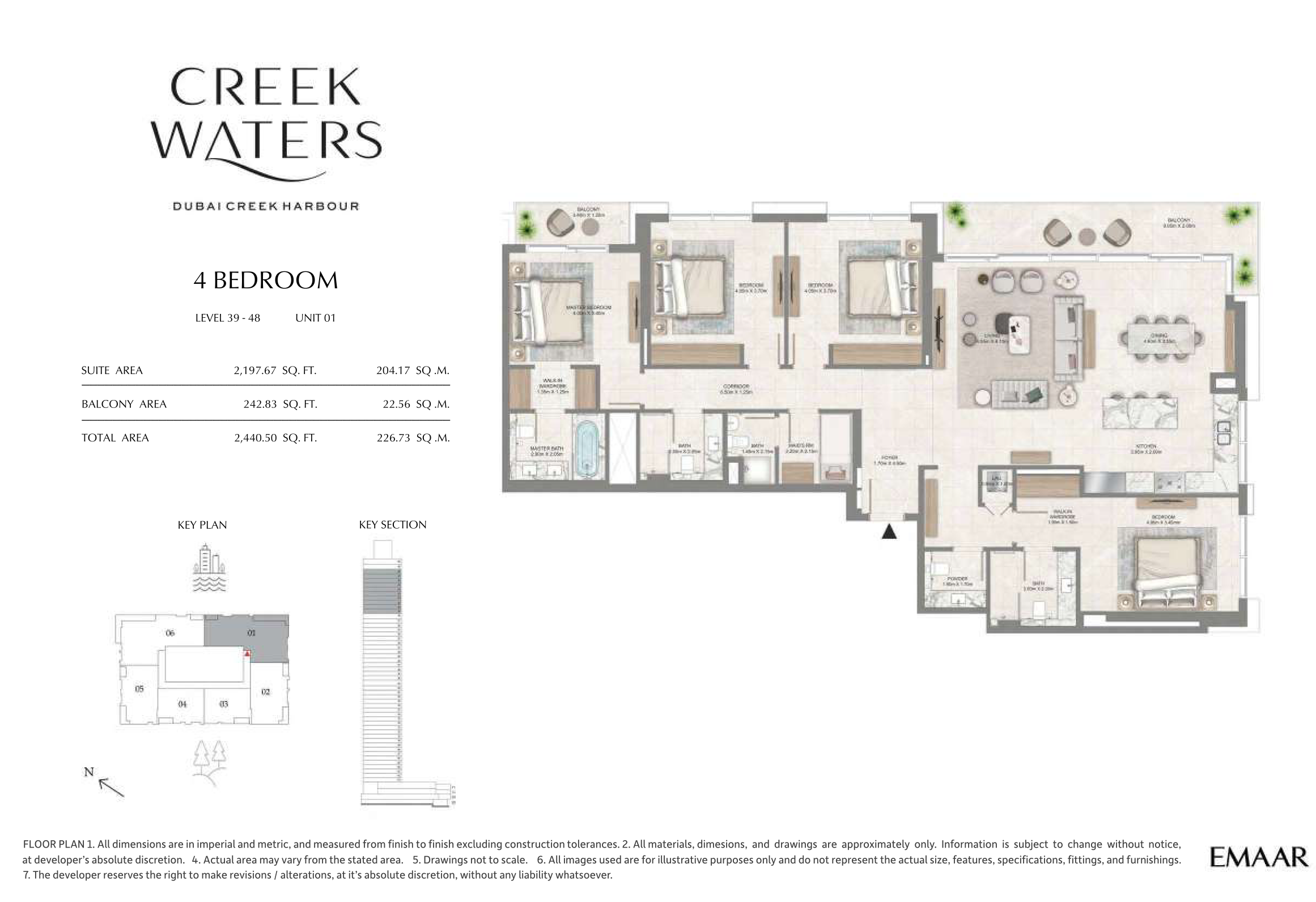 4 Bedroom Unit 1 - Level 39-48