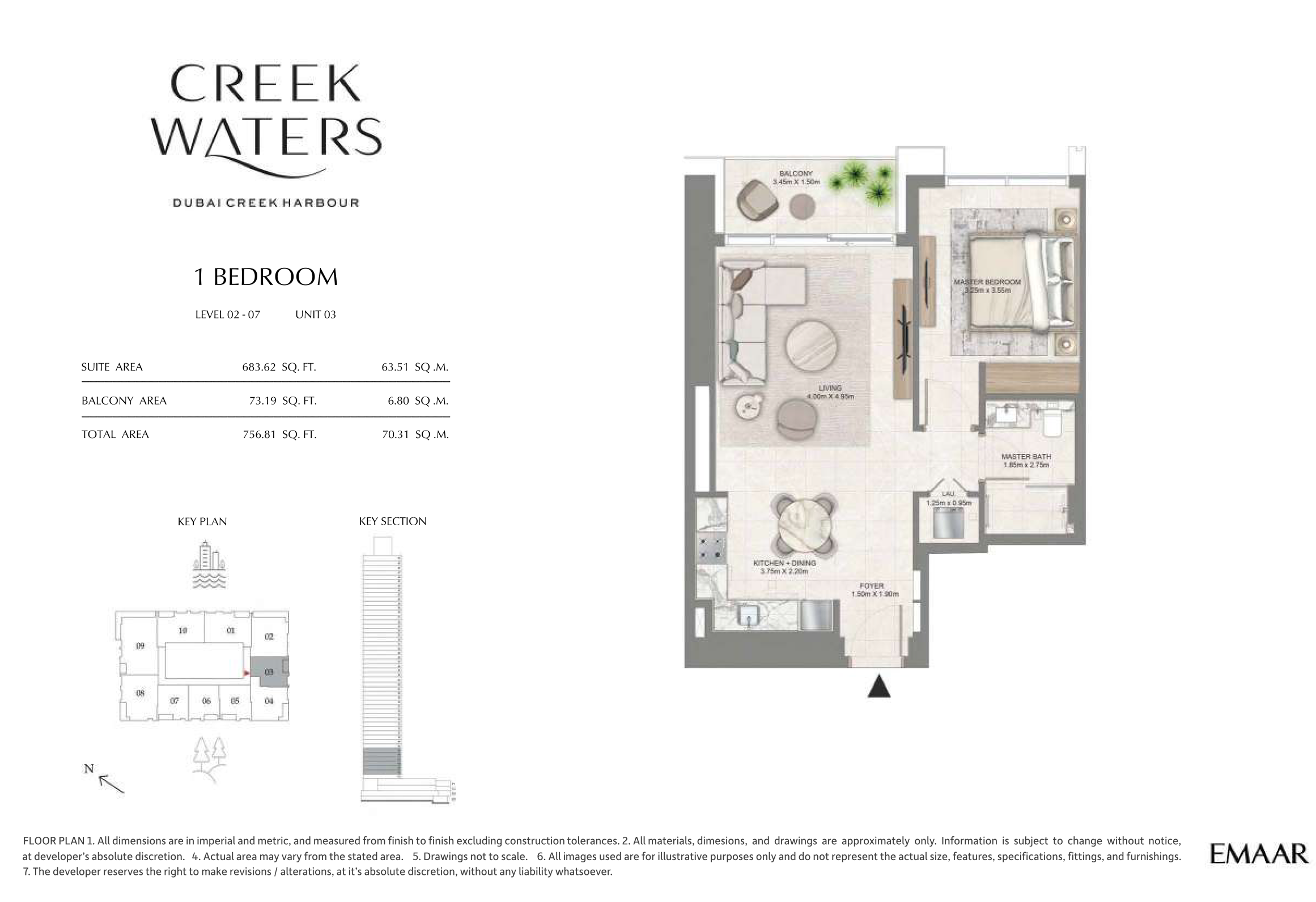 1 Bedroom Unit 3 - Level 2-7