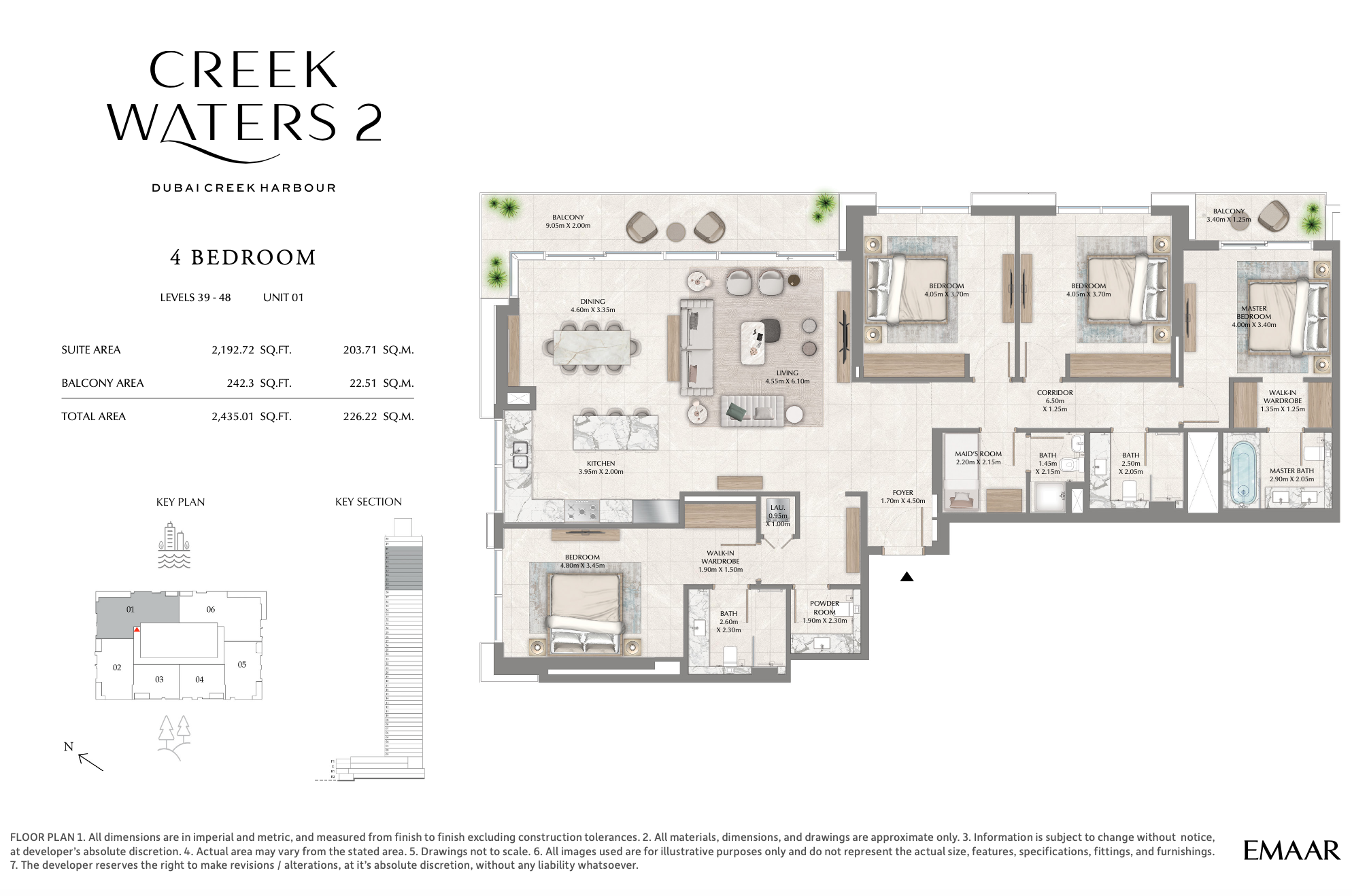 4 Bedroom Unit 1 - Level 39-48