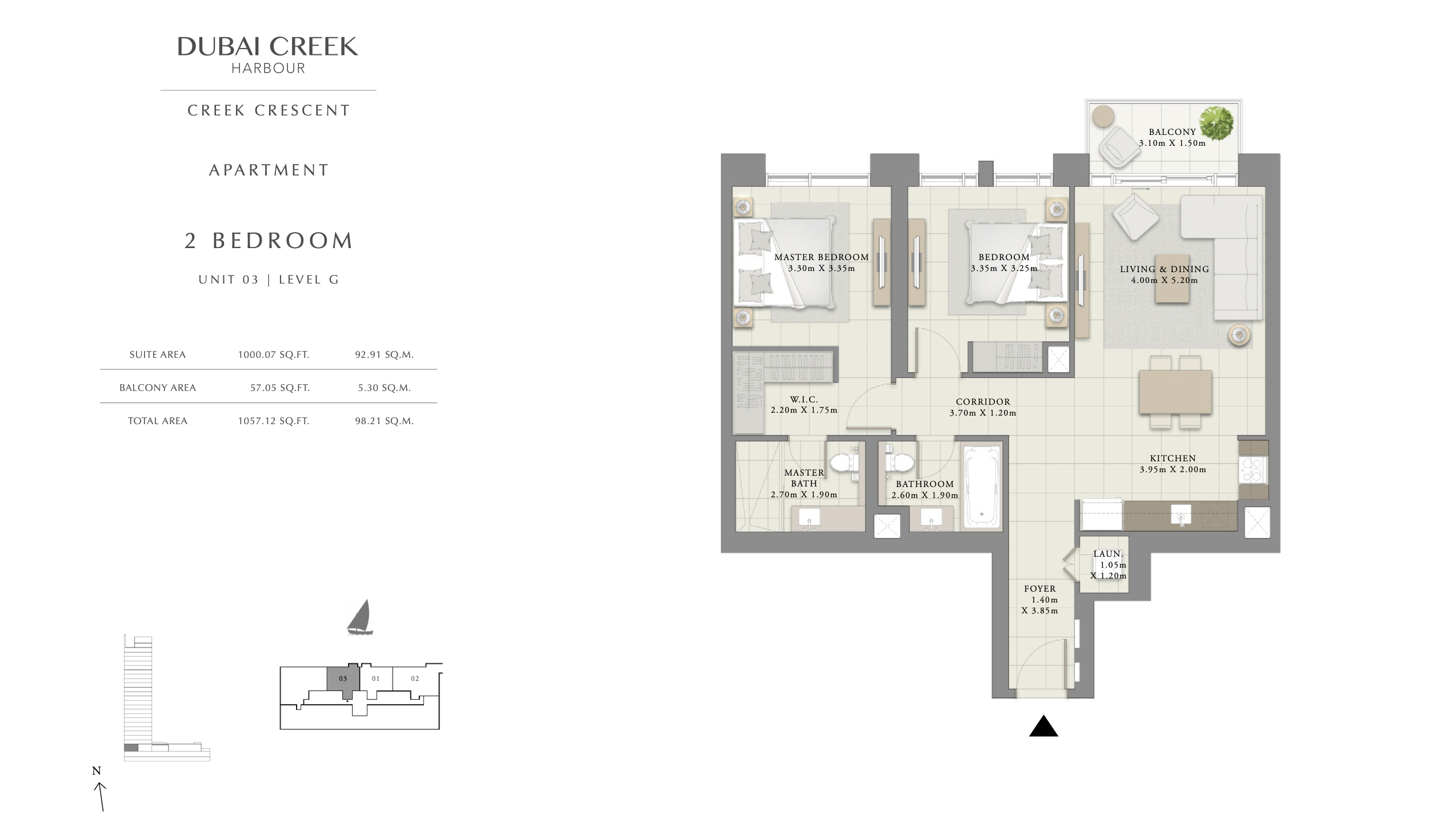 2 Bedroom Unit 03 - Level G