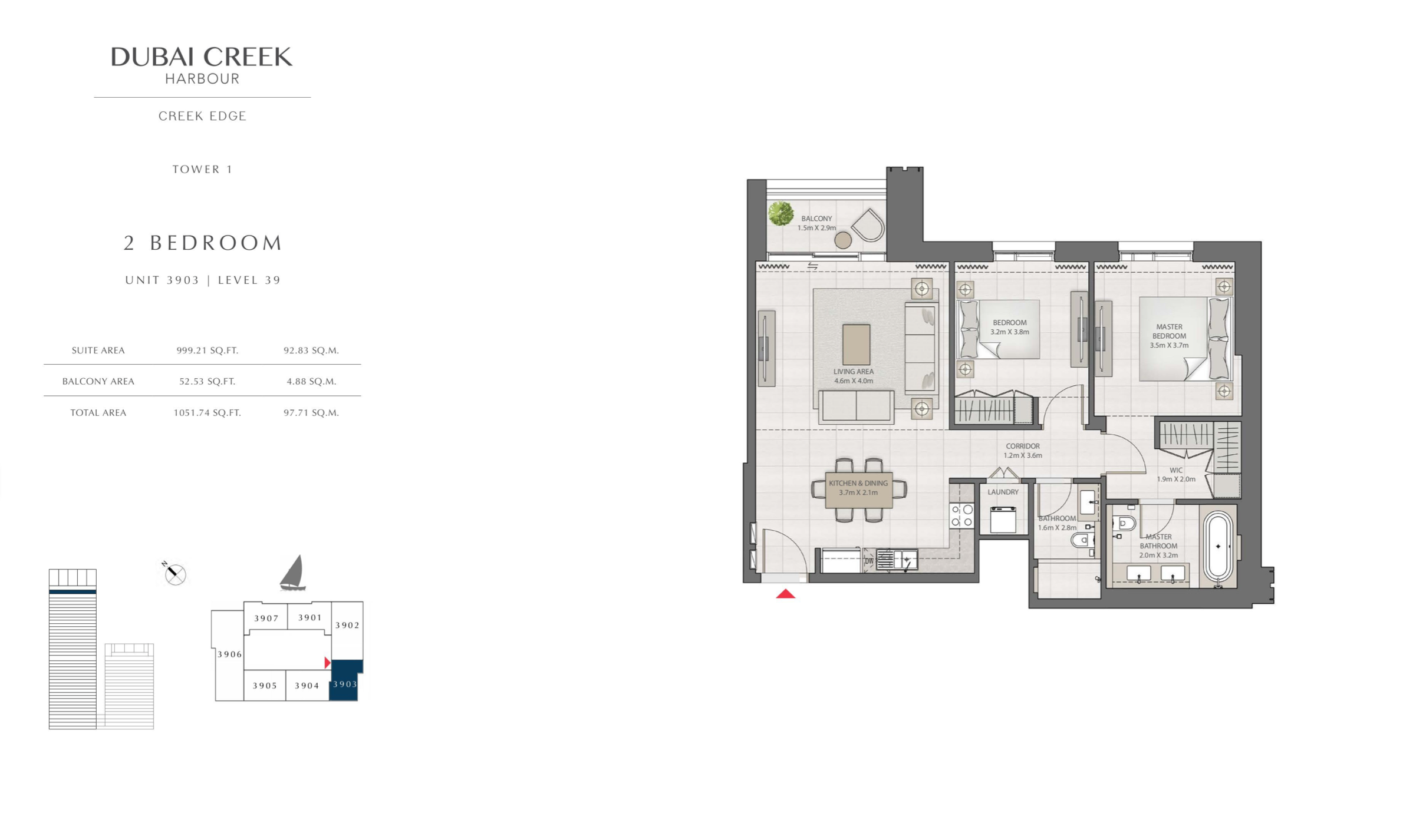 2 Bedroom Level 39 / Unit 3