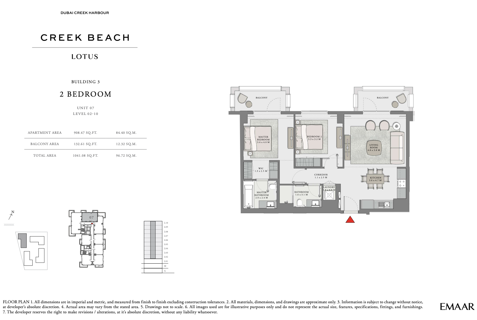 2 Bedroom Unit 7 - Level 2-10