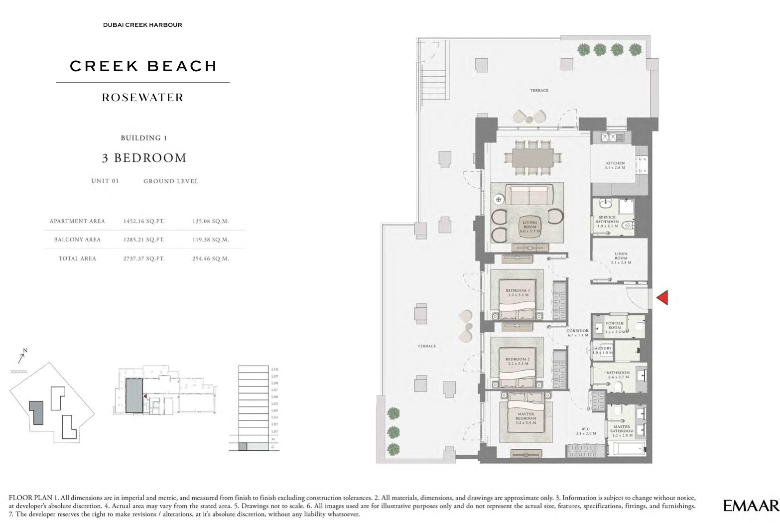 3 Bedroom Unit 1 - Ground Level