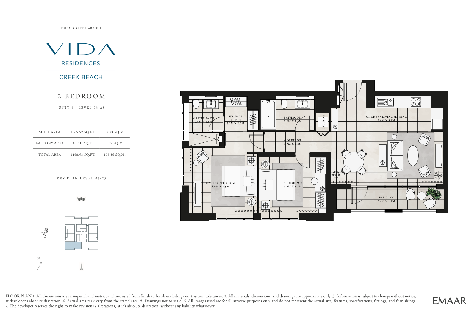 2 Bedroom Unit 6 - Level 3-25