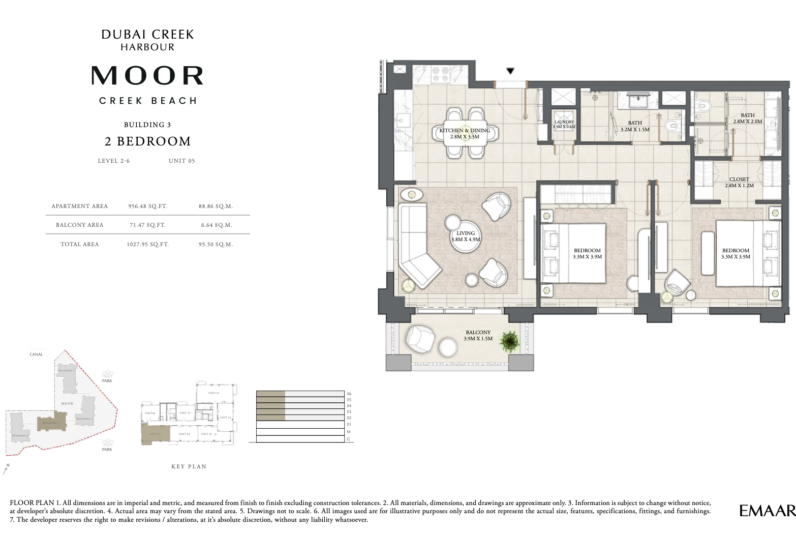 2 Bedroom Unit 5 - Level 2-6
