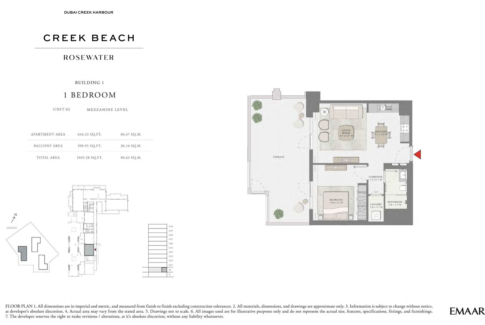 1 Bedroom Unit 2 - Mezzanine Level
