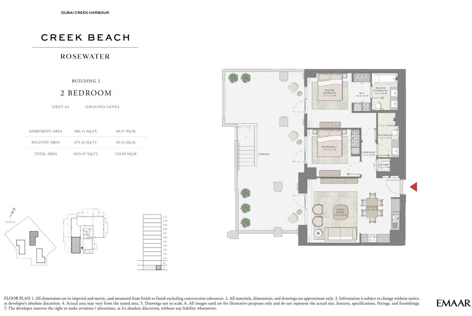 2 Bedroom Unit 1 - Ground Level