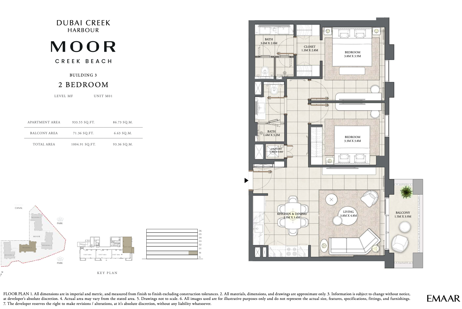 2 Bedroom Unit 1 - Level MF