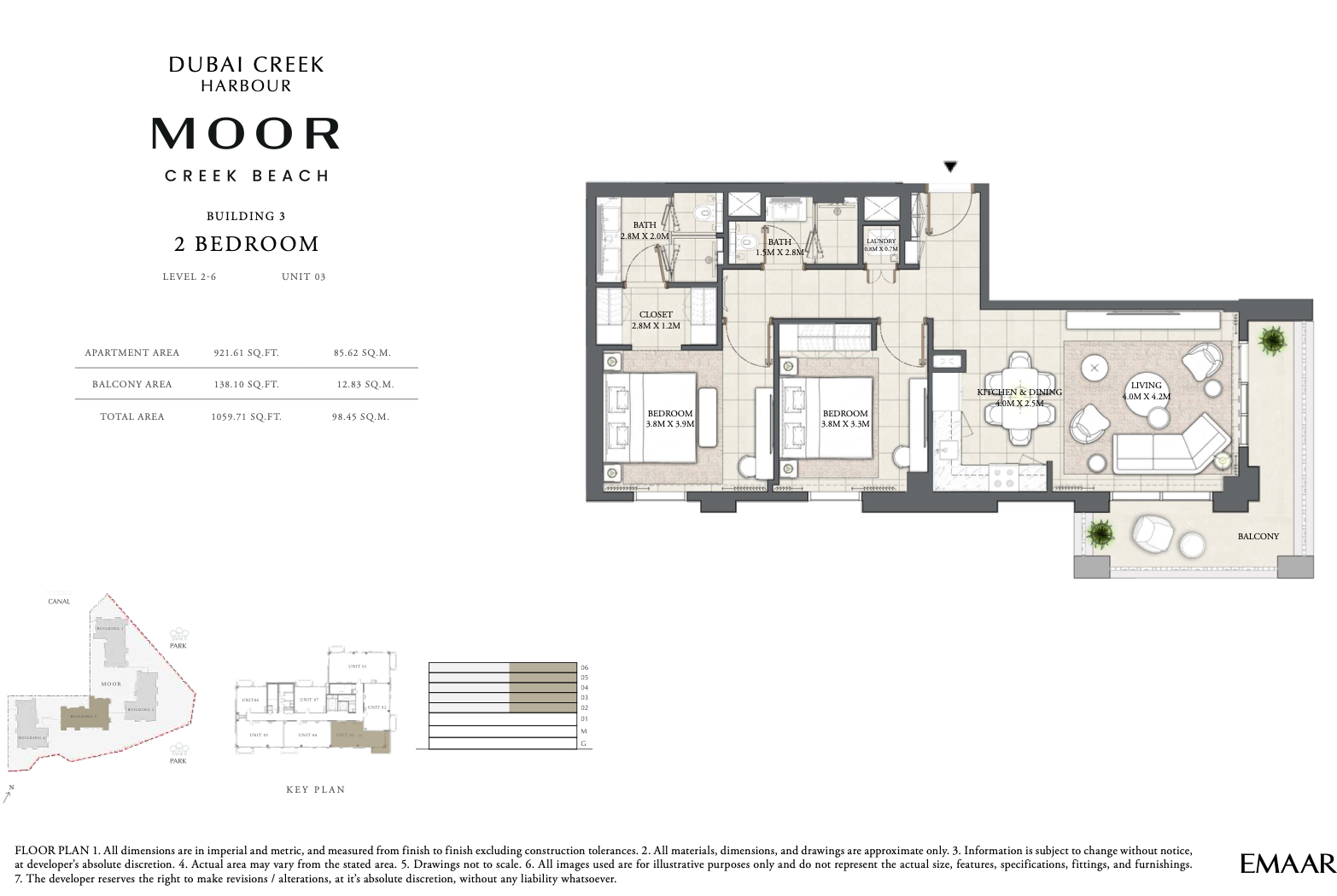 2 Bedroom Unit 3 - Level 2-6