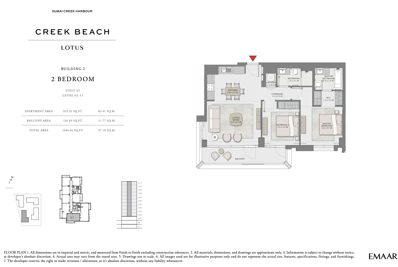 2 Bedroom Unit 7 - Level 2-11