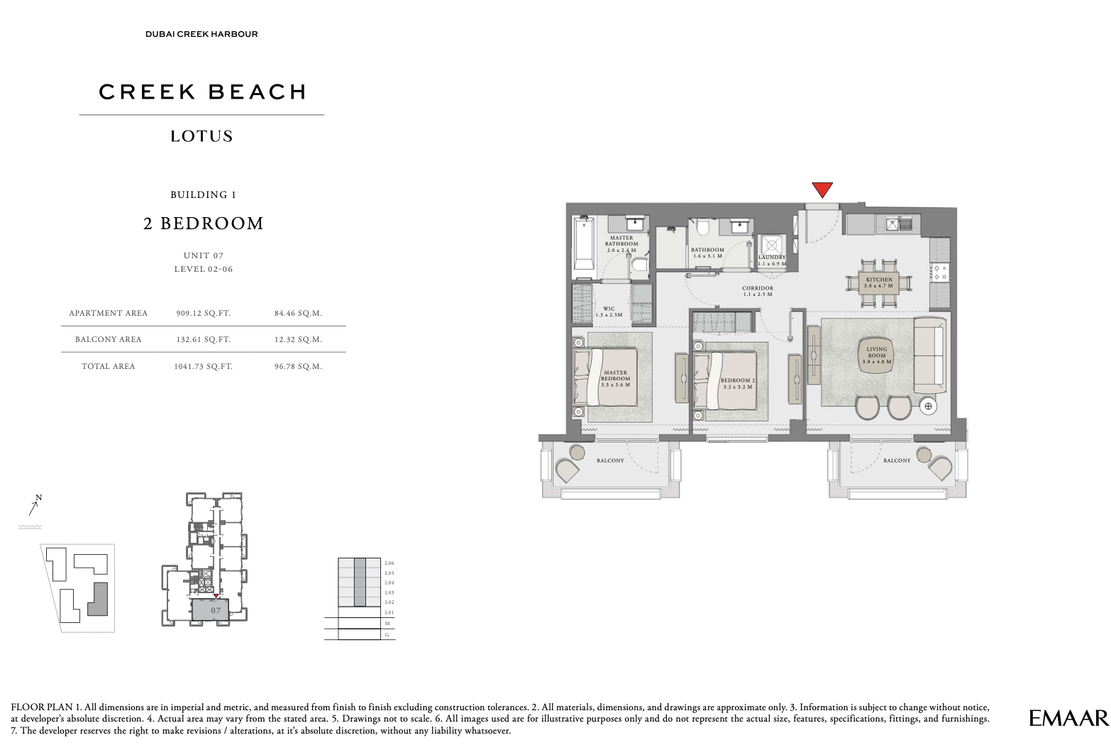 2 Bedroom Unit 7 - Level 2-6