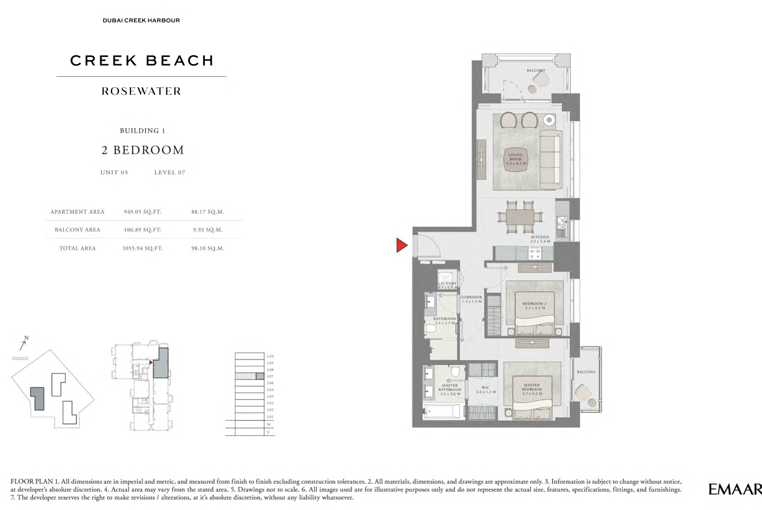 2 Bedroom Unit 5 -  Level 7