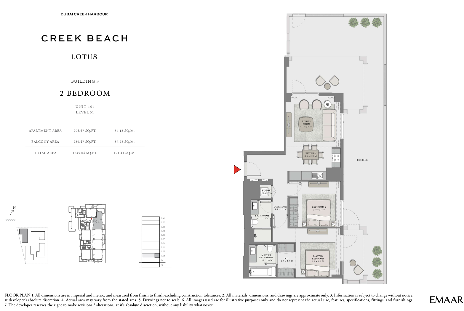 2 Bedroom Unit 4 - Level 1