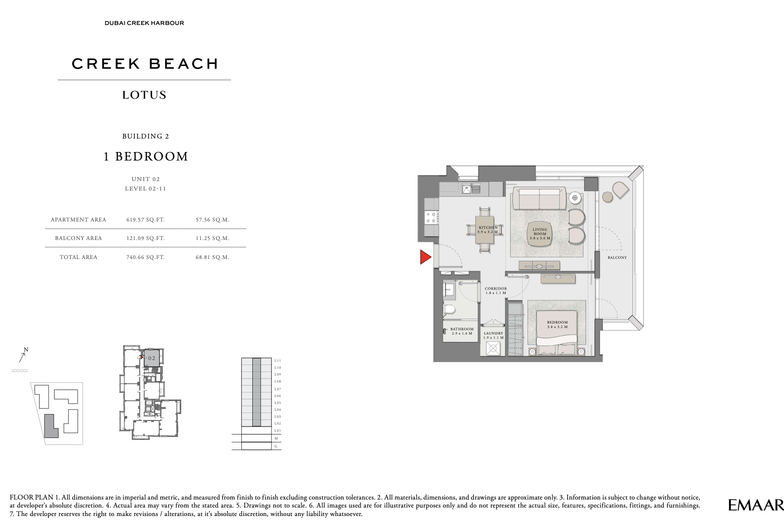 1 Bedroom Unit 2 - Level 2-11