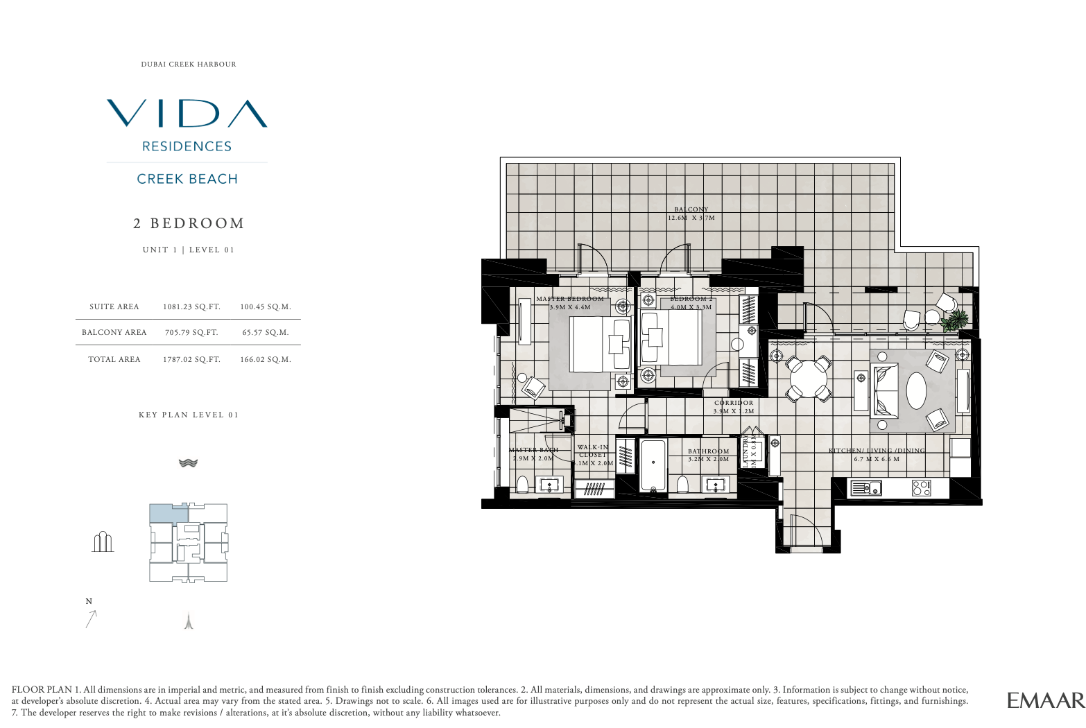 2 Bedroom Unit 1 - Level 1