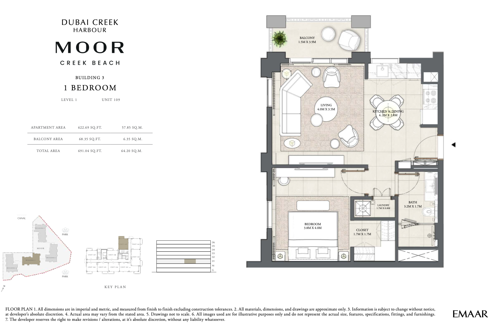 1 Bedroom Unit 9 - Level 1